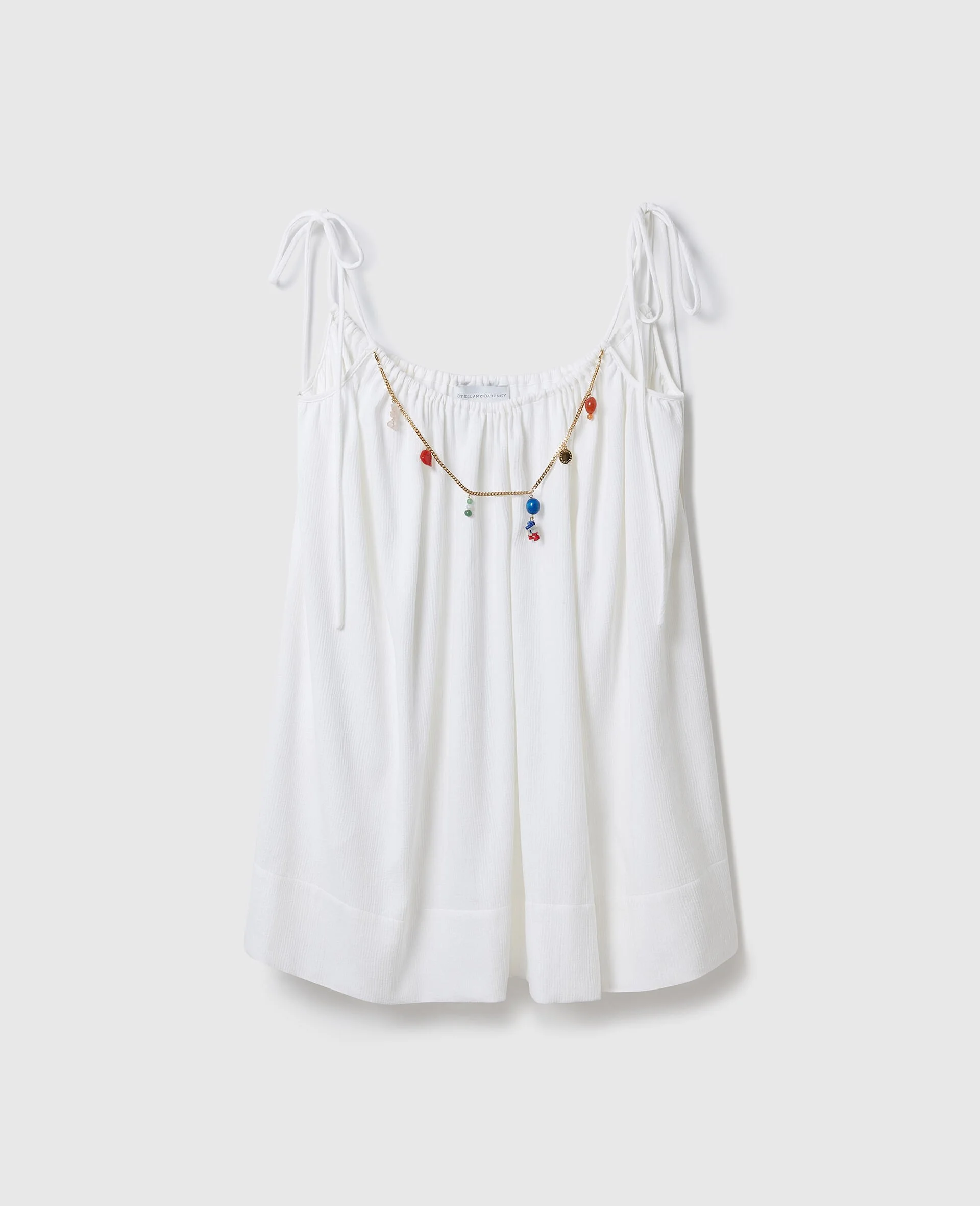 Bead-Embellished Mini Dress - 1
