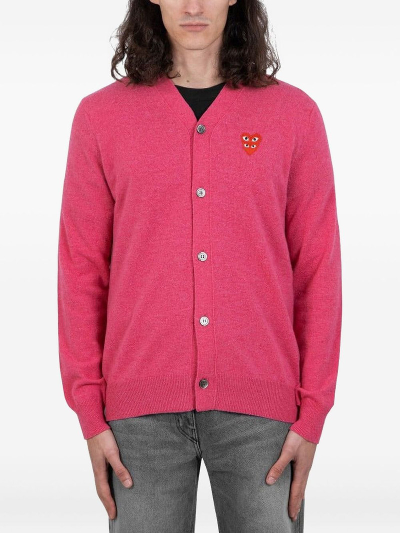 double logo cardigan 1
