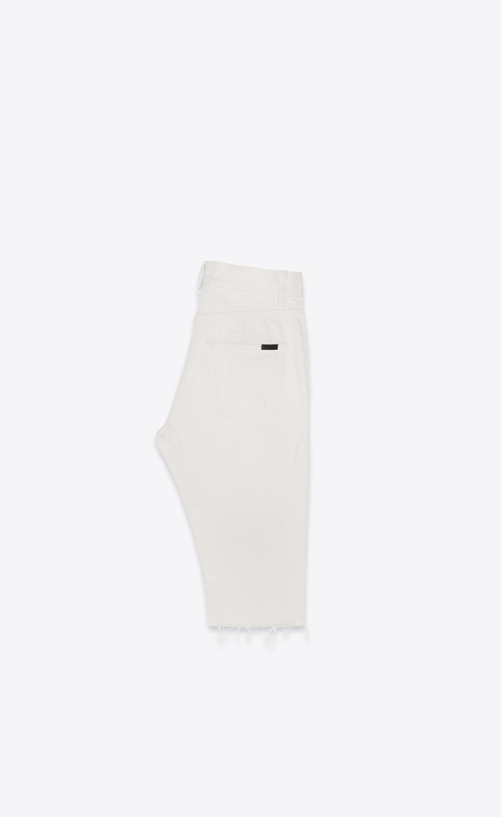 long bermuda shorts in caribbean white denim - 2