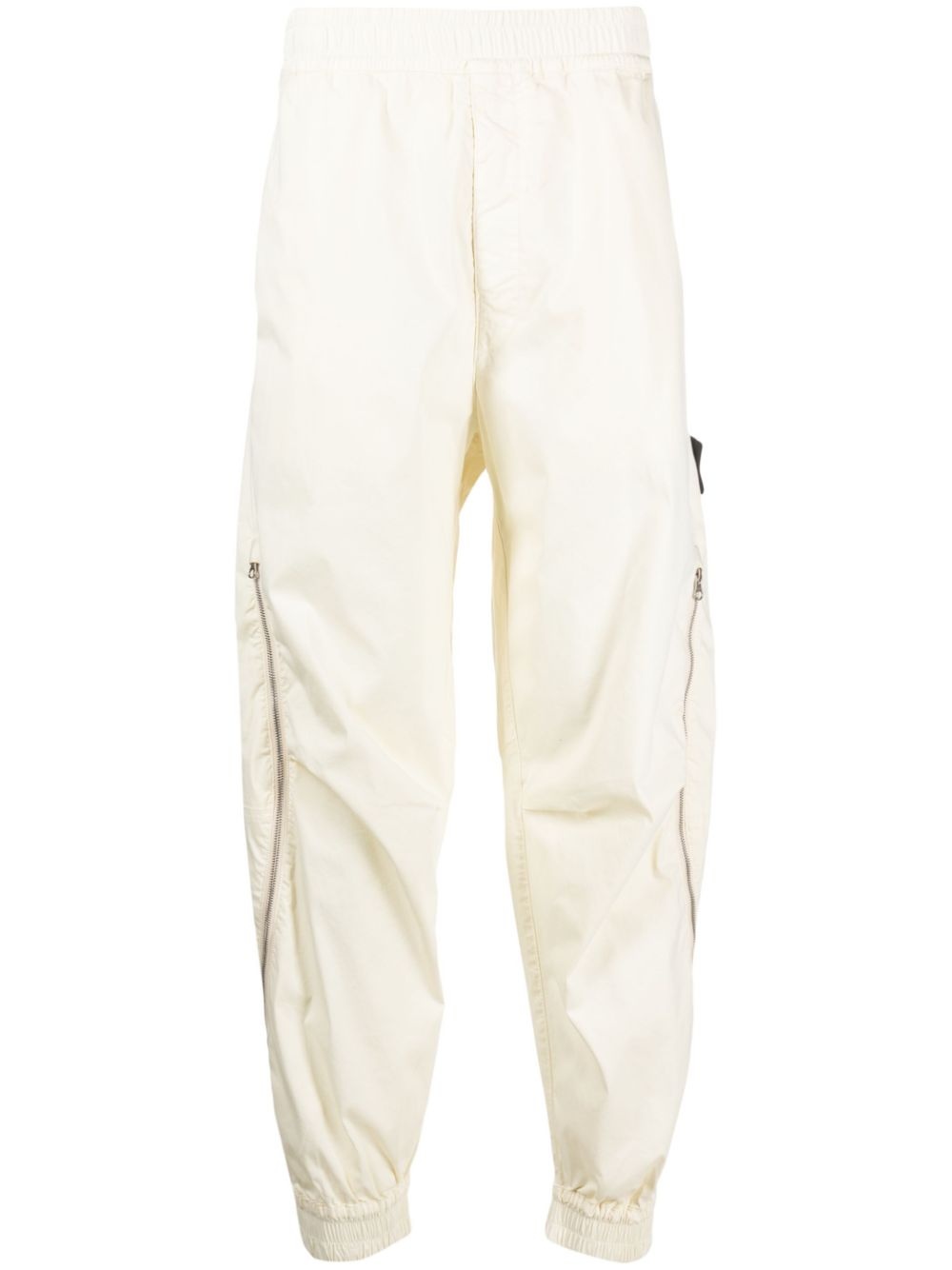straight-leg cotton track pants - 1