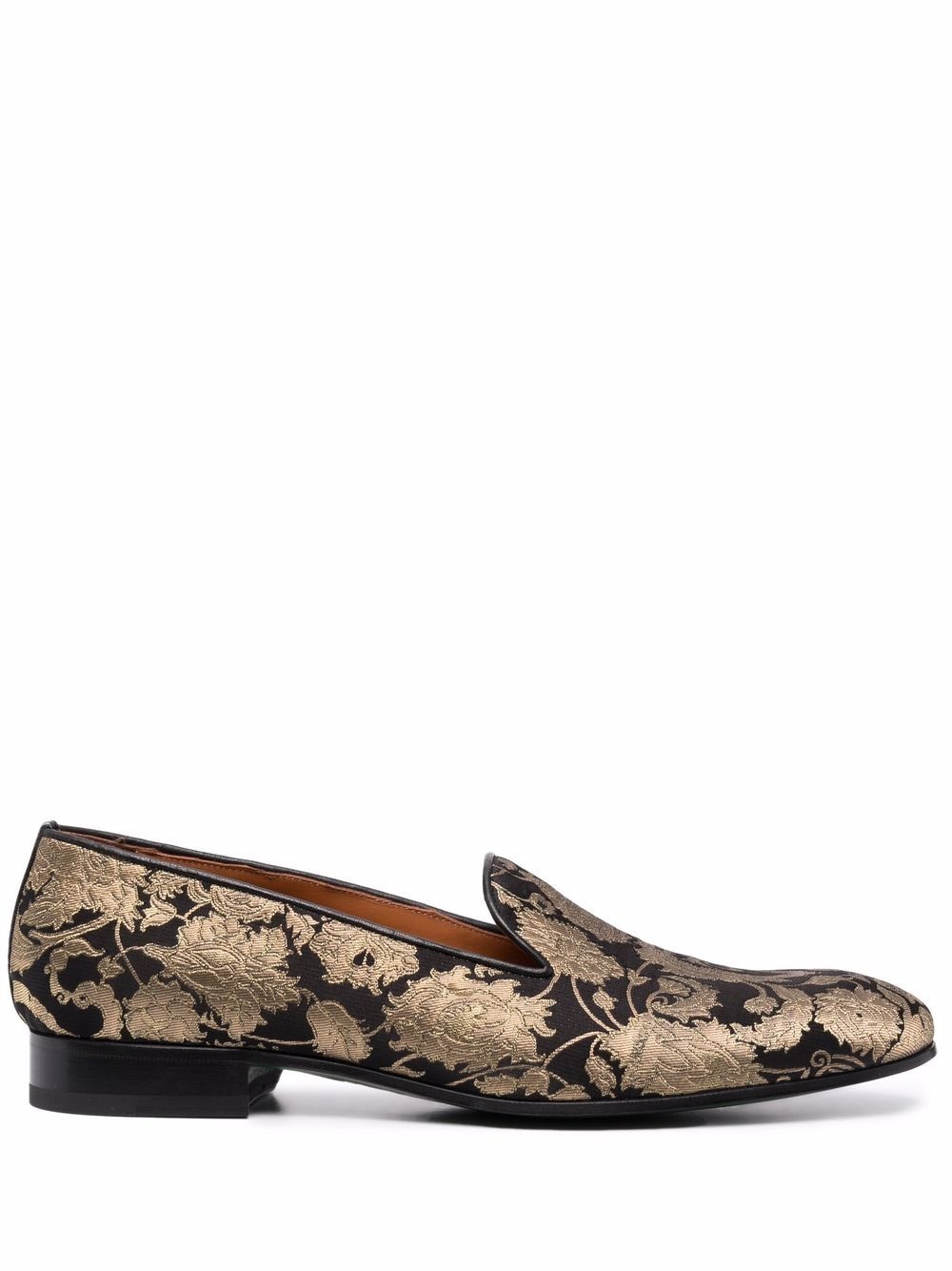 paisley jacquard slippers - 1