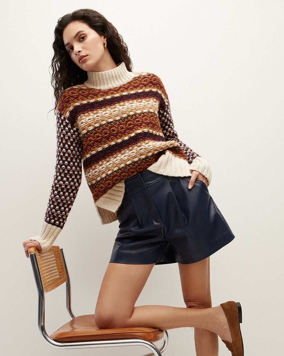 HAINA VEGAN LEATHER SHORT - 5