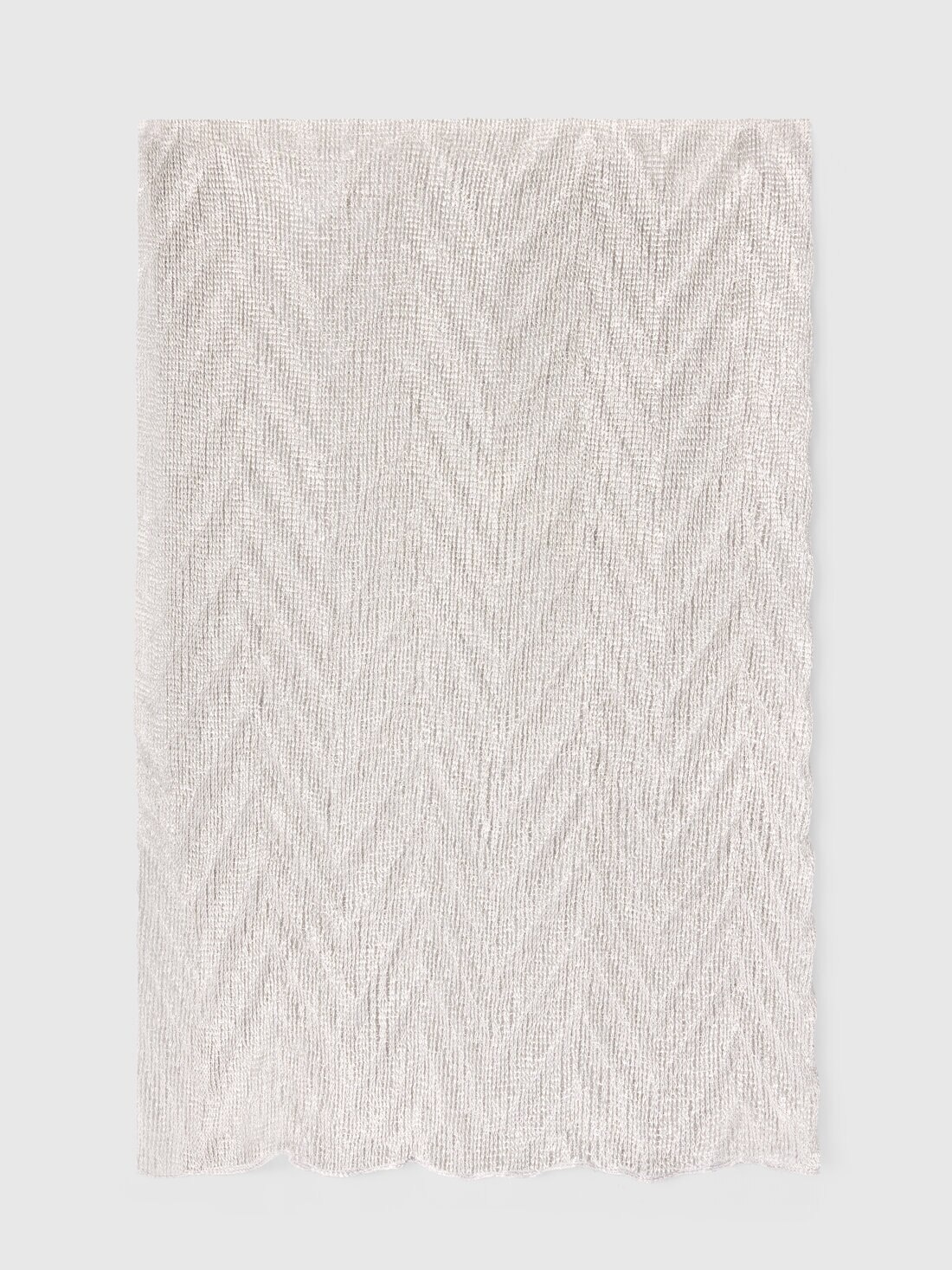 Chevron motif stole with irregular borders - 1
