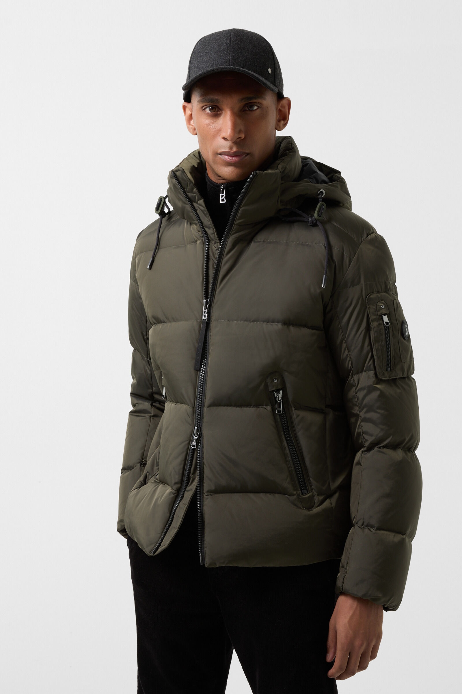 Jamy Down jacket in Olive green - 1