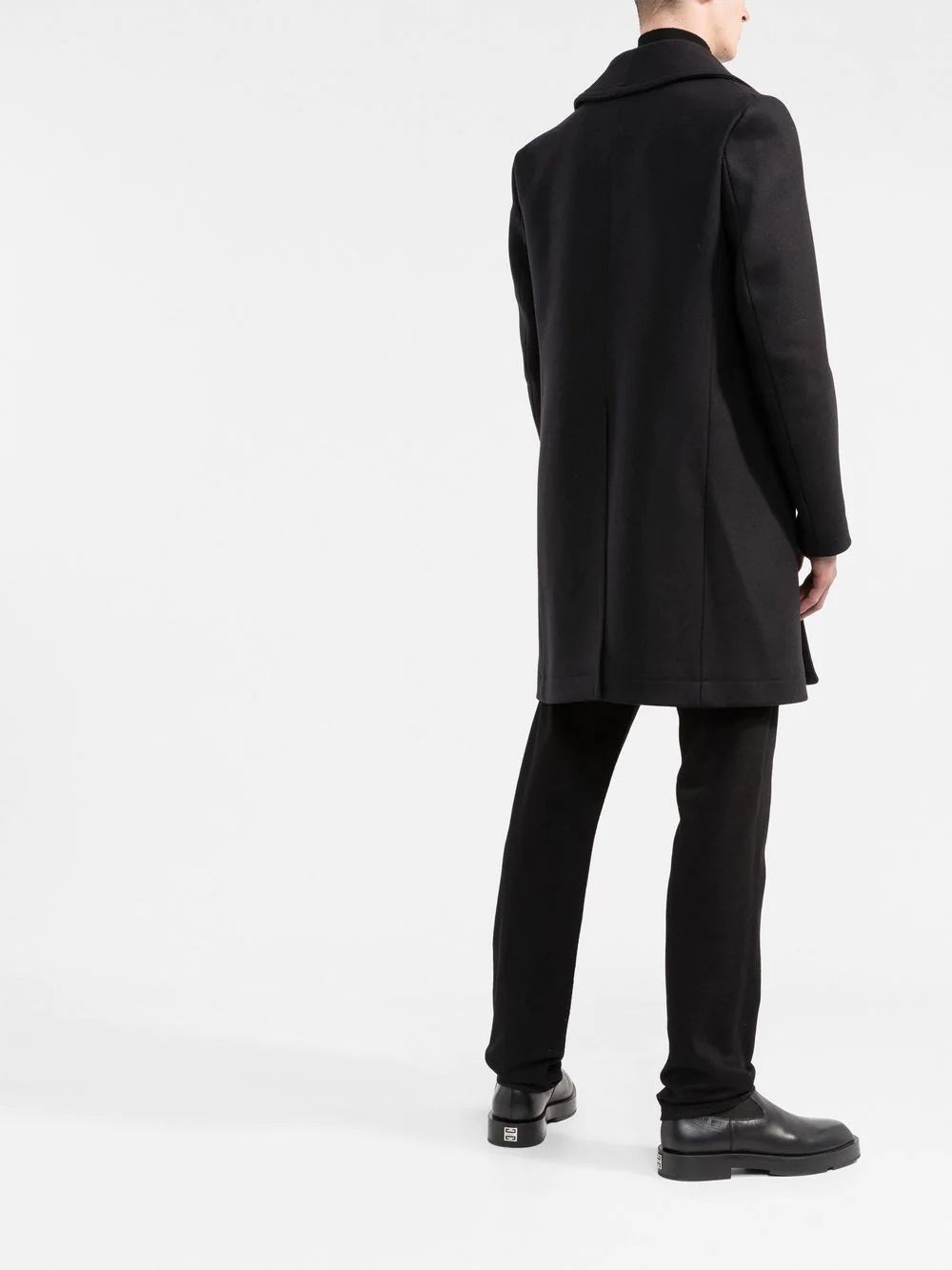 double-breasted wool coat - 4