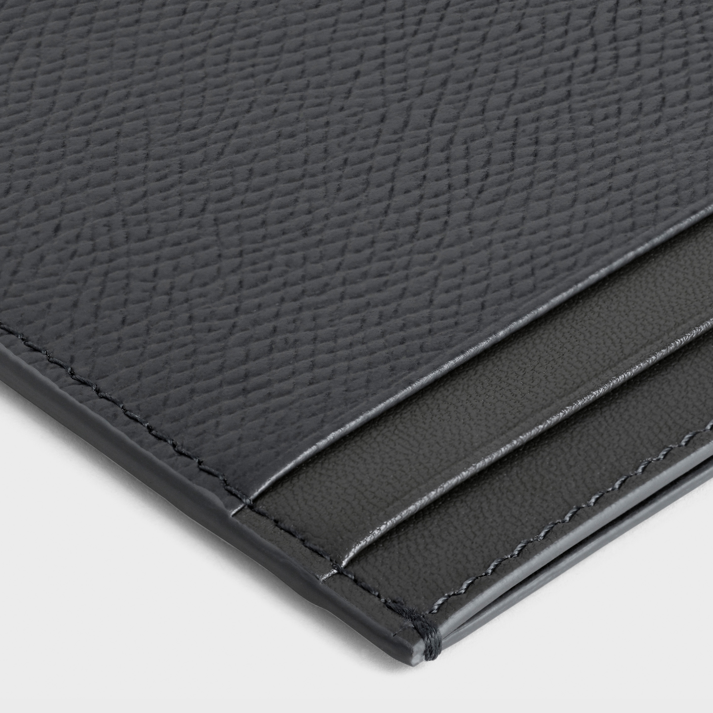 MULTIFUNCTION CARD HOLDER IN GRAINED CALFSKIN - 4