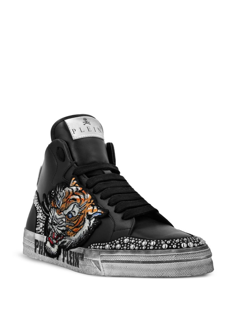 PHILIPP PLEIN Retrokickz Tiger sneakers outlook