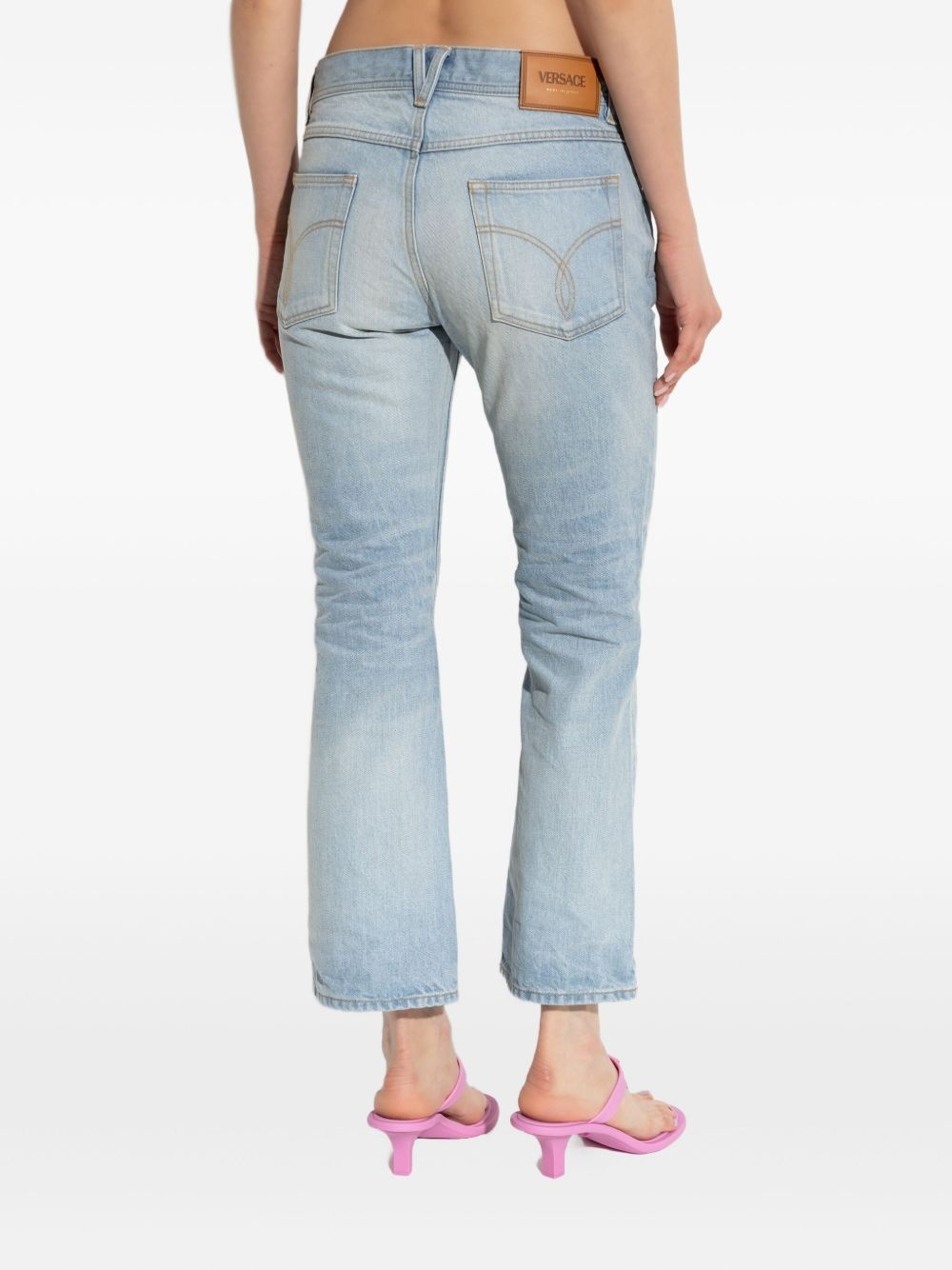 logo-patch jeans - 4