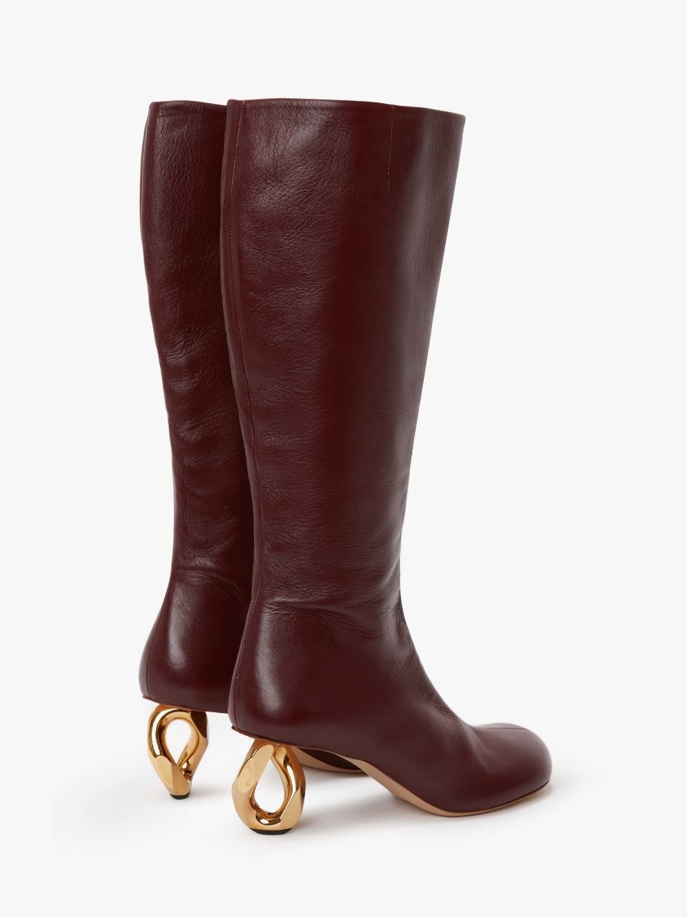 CHAIN HEEL HIGH BOOTS - 3