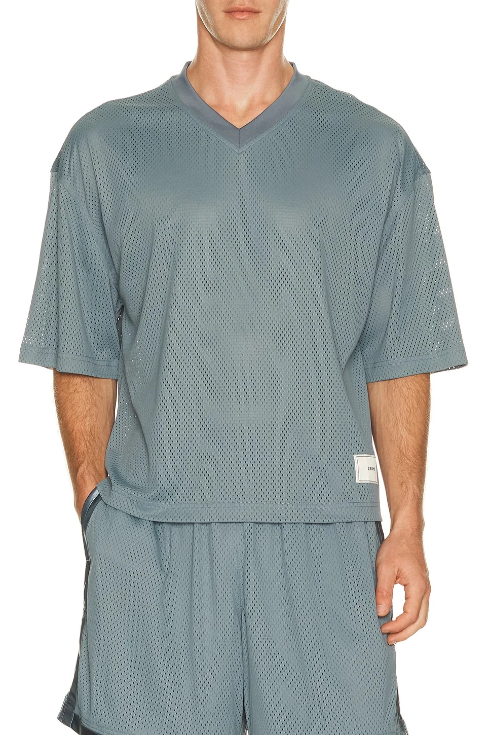 V-Neck Cropped Jersey - 1