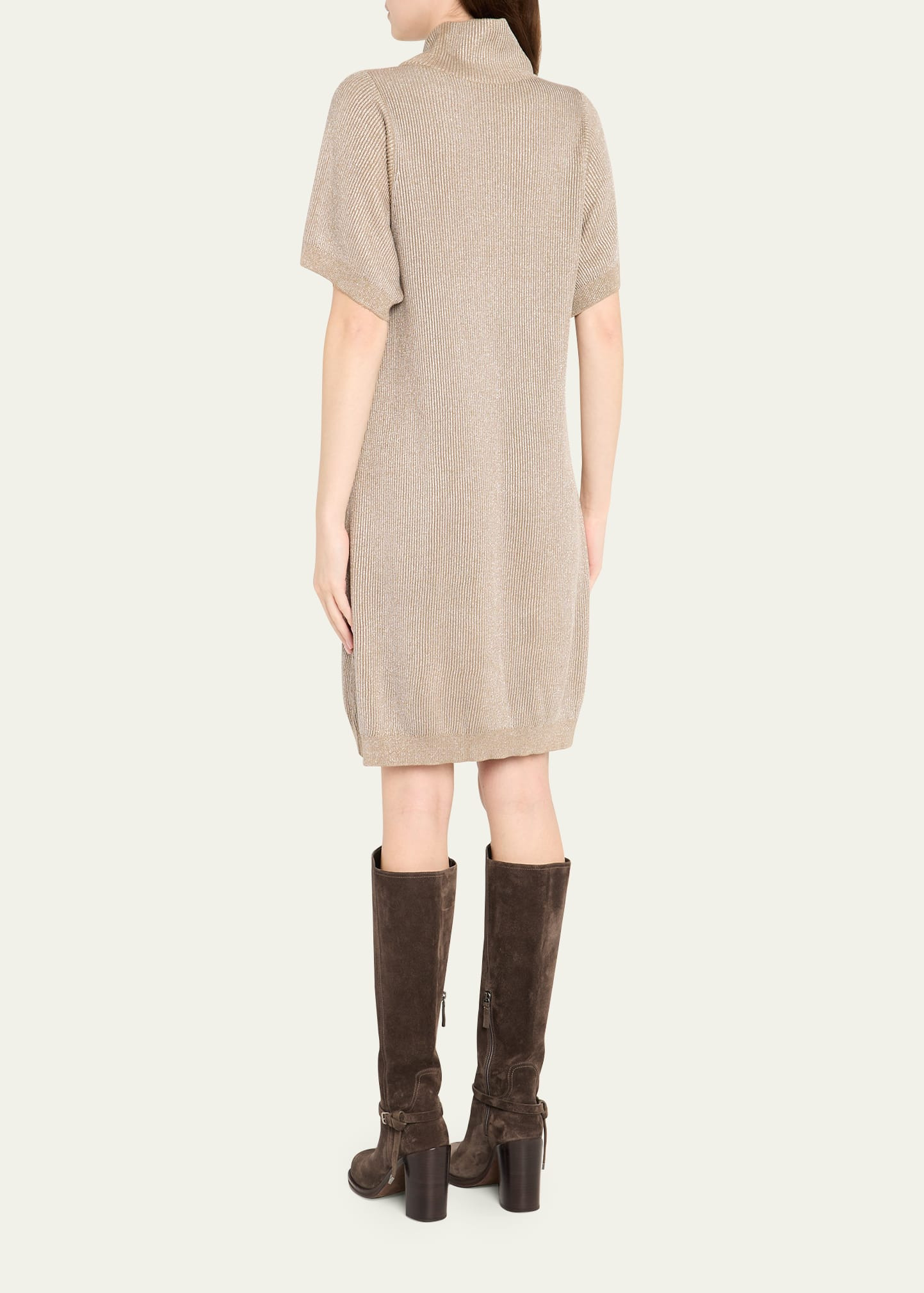 Sparkling Cotton Mini Dress - 3