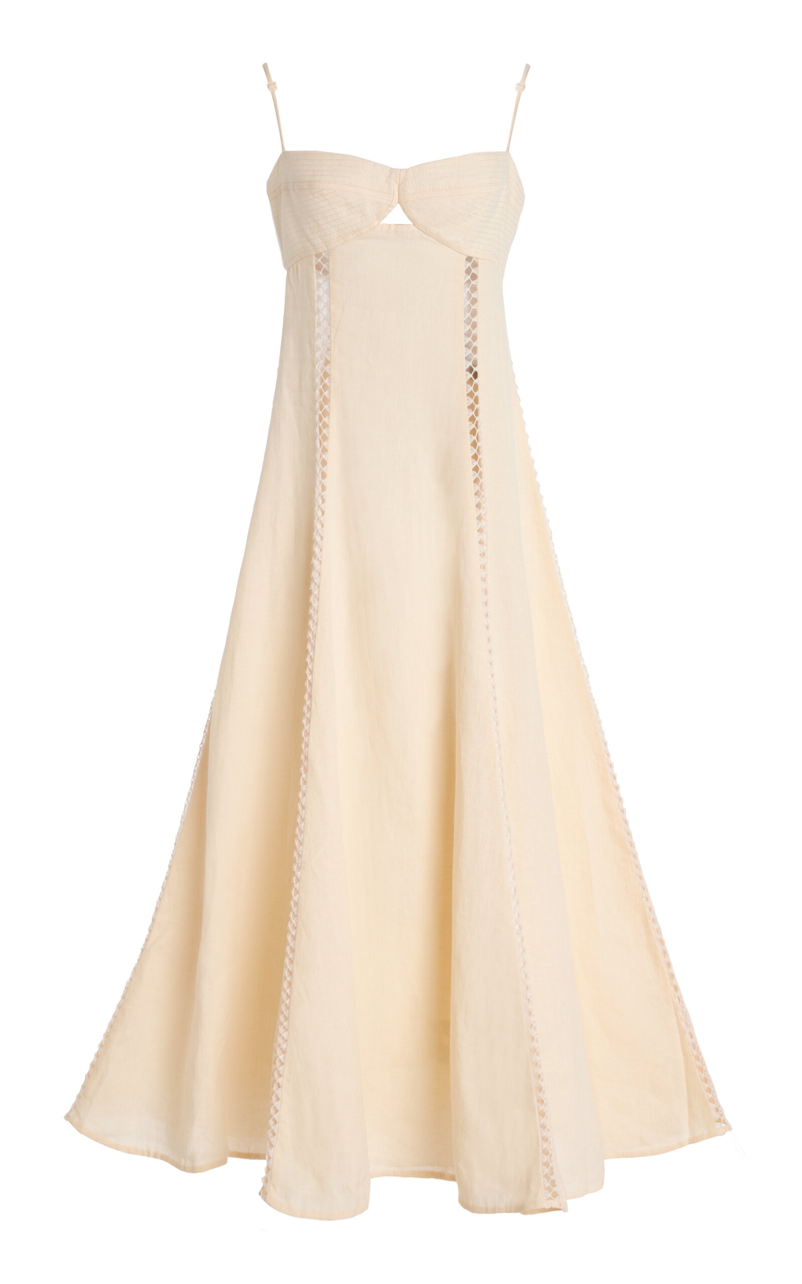 Catamaran Ventures Linen Dress ivory - 1