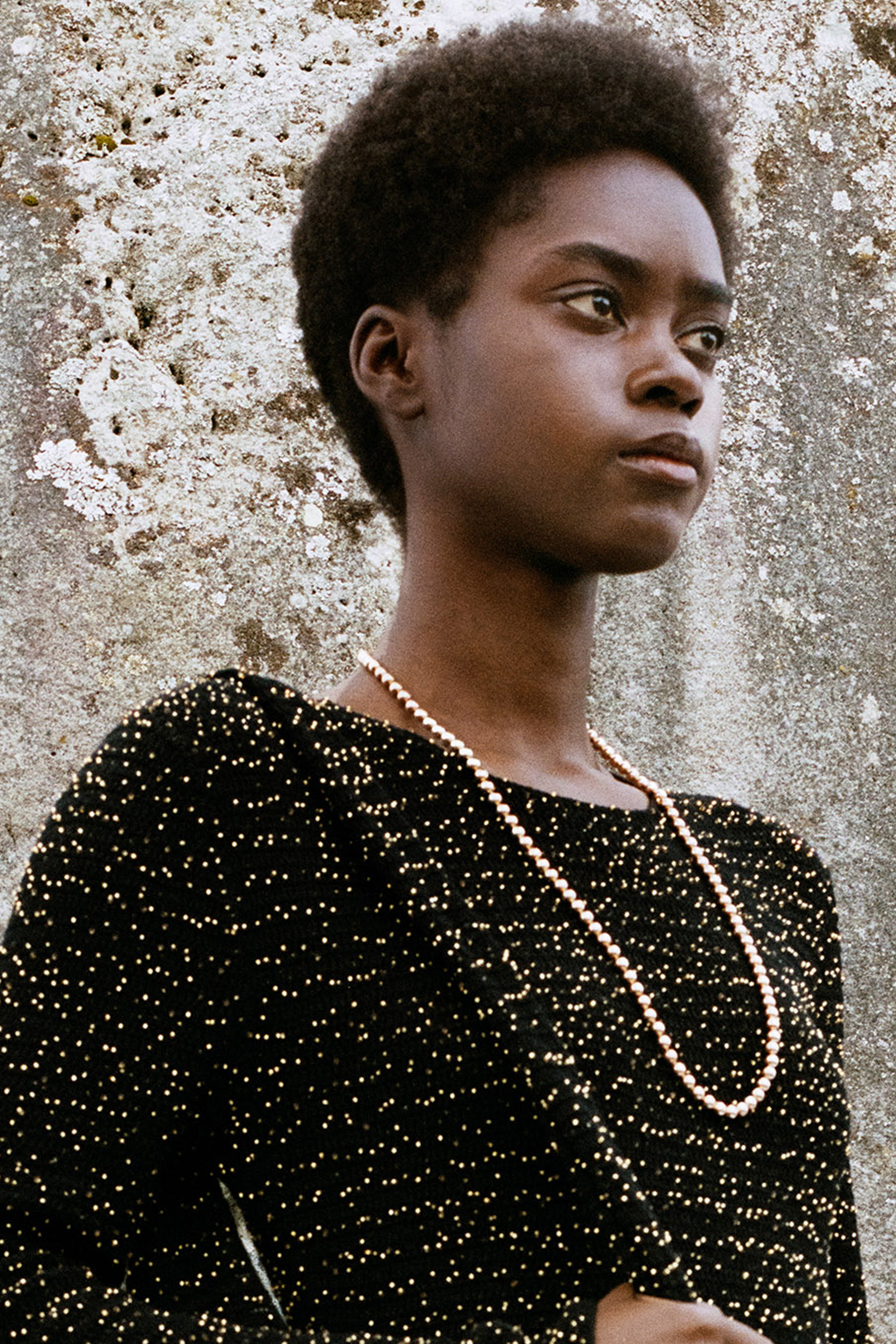 Beaded Necklace in 18K Rose Gold - 2