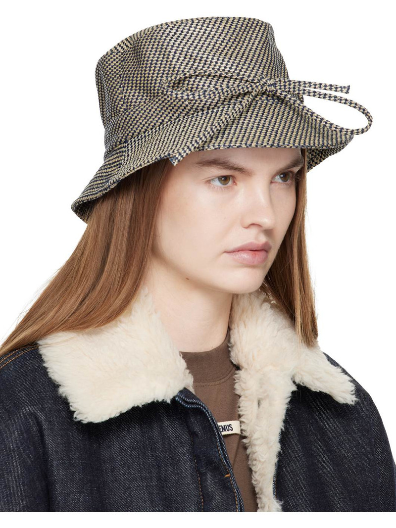JACQUEMUS Navy 'The Gadjo Bucket' Hat outlook