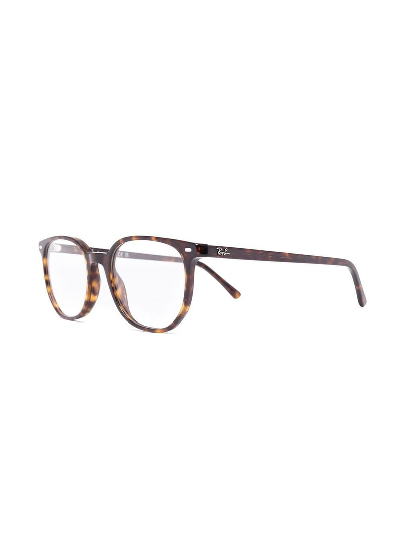 Ray-Ban tortoiseshell rectangle-frame glasses outlook