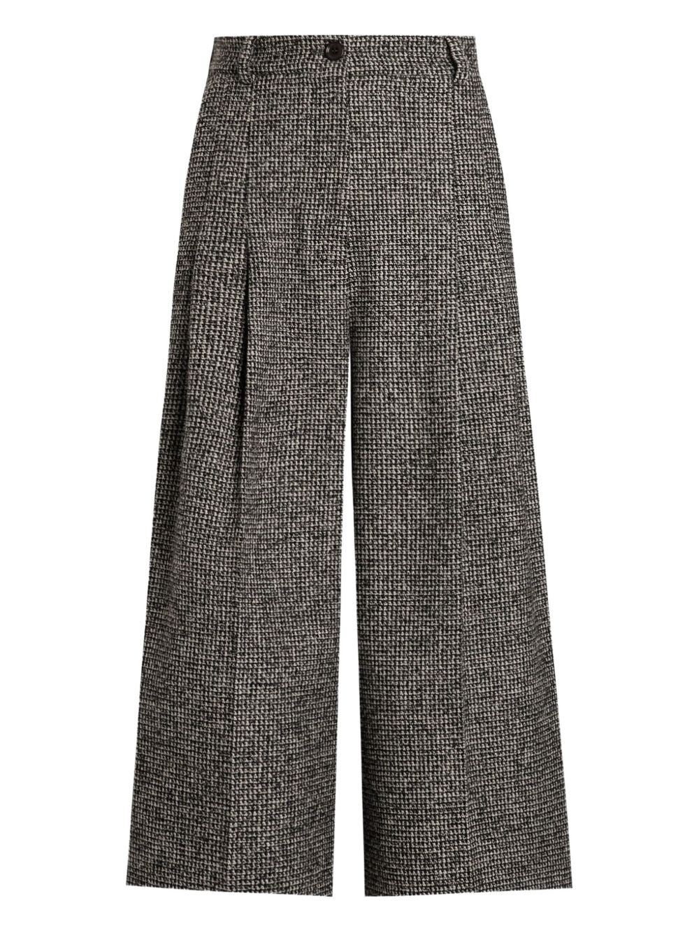 tweed pleated trousers - 5