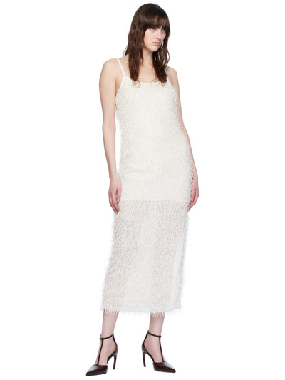 Elleme Off-White Fringe Midi Dress outlook