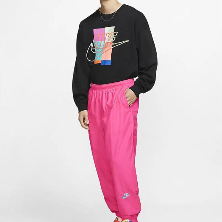 Nike x Atmos Jointly Signed Printing Round Collar Long Sleeve T-Shirt Men's CI3200-010 - 4
