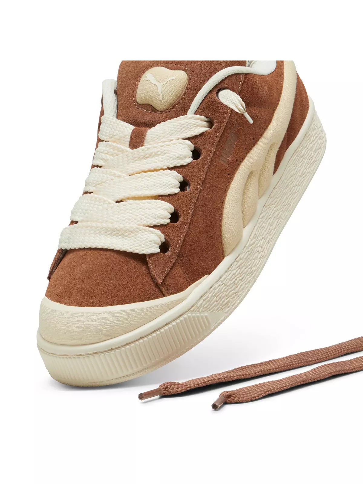 PUMA Suede XL Crush Preserves "Brown Mushroom/Chamomile/Sugared Almond" Men's Shoe - 5