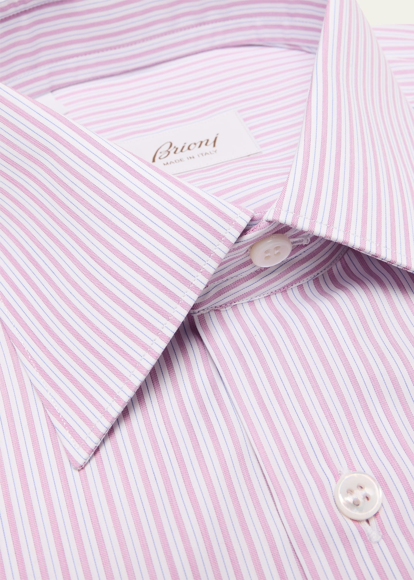 Men's Cotton Multi-Stripe Dress Shirt - 2