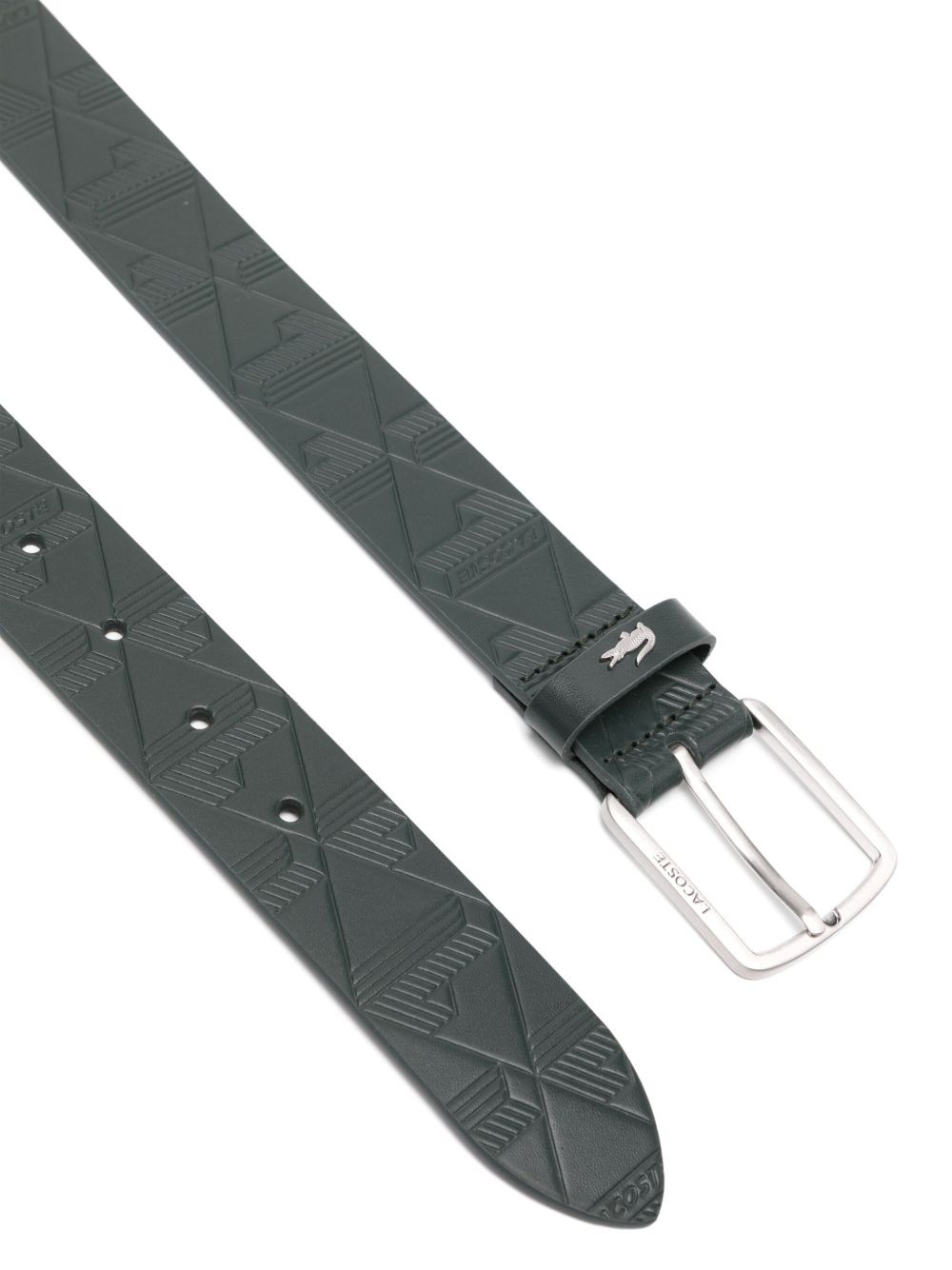 monogram leather belt - 2