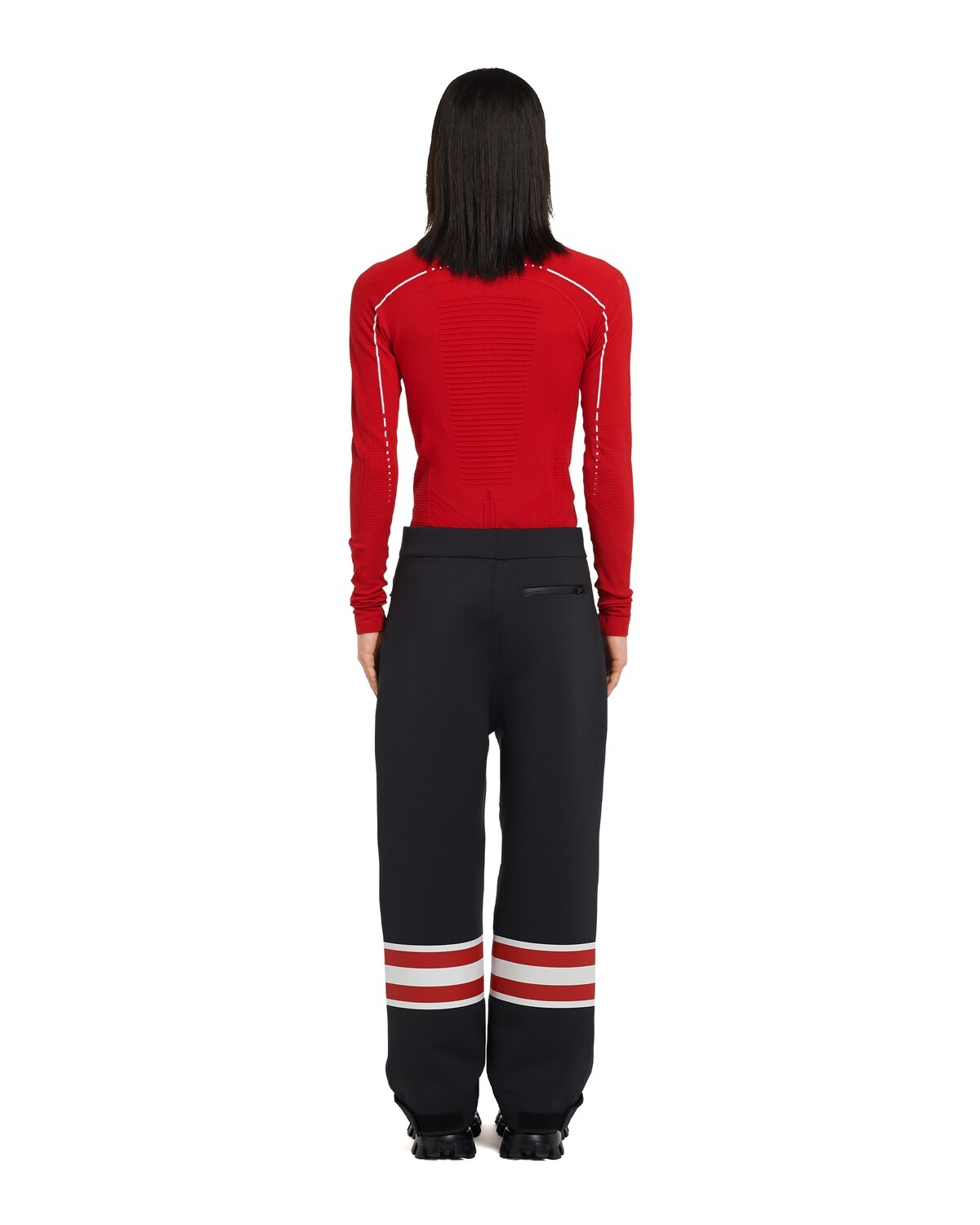 Printed technical fabric pants - 4
