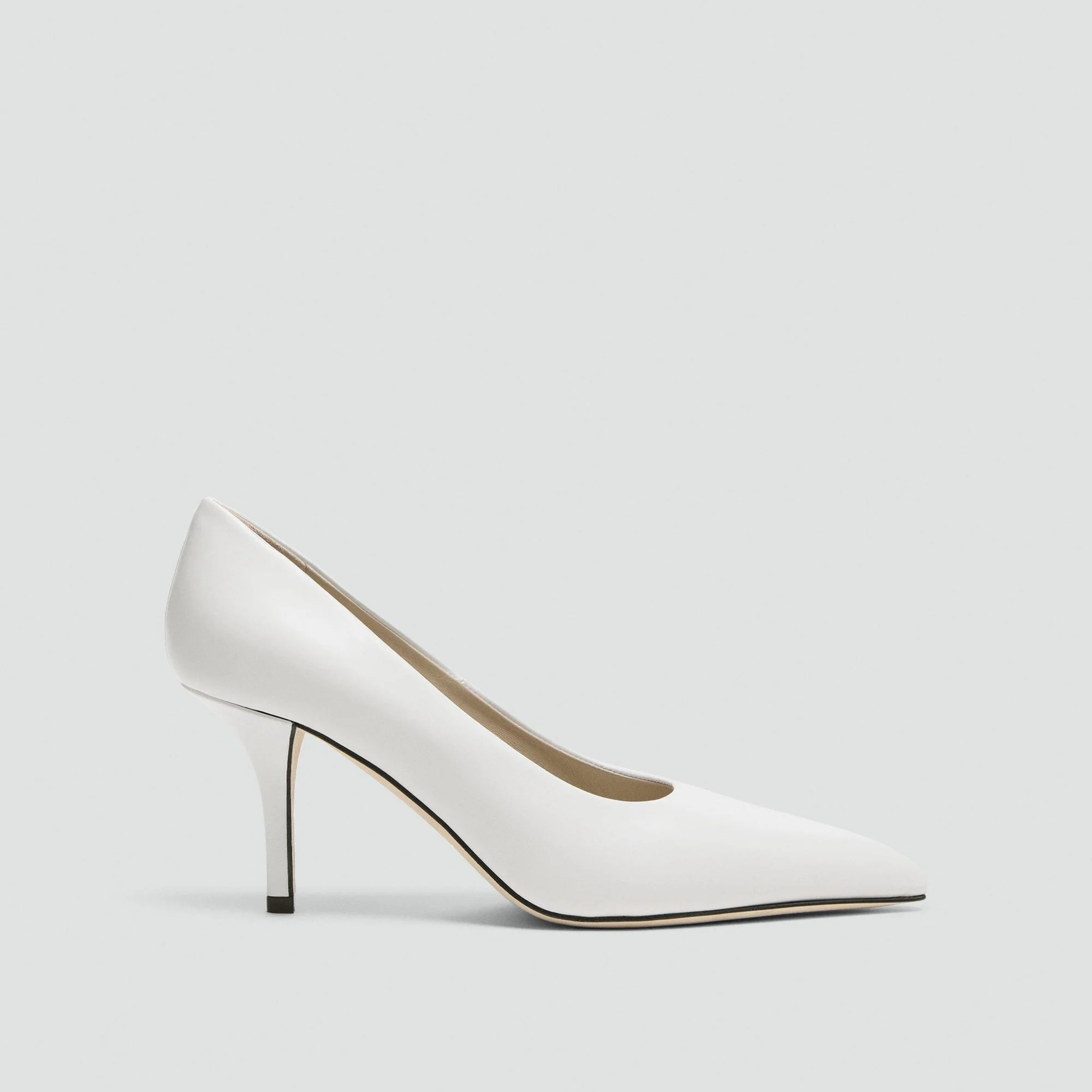 Pointed-Toe Pump in Leather - 1