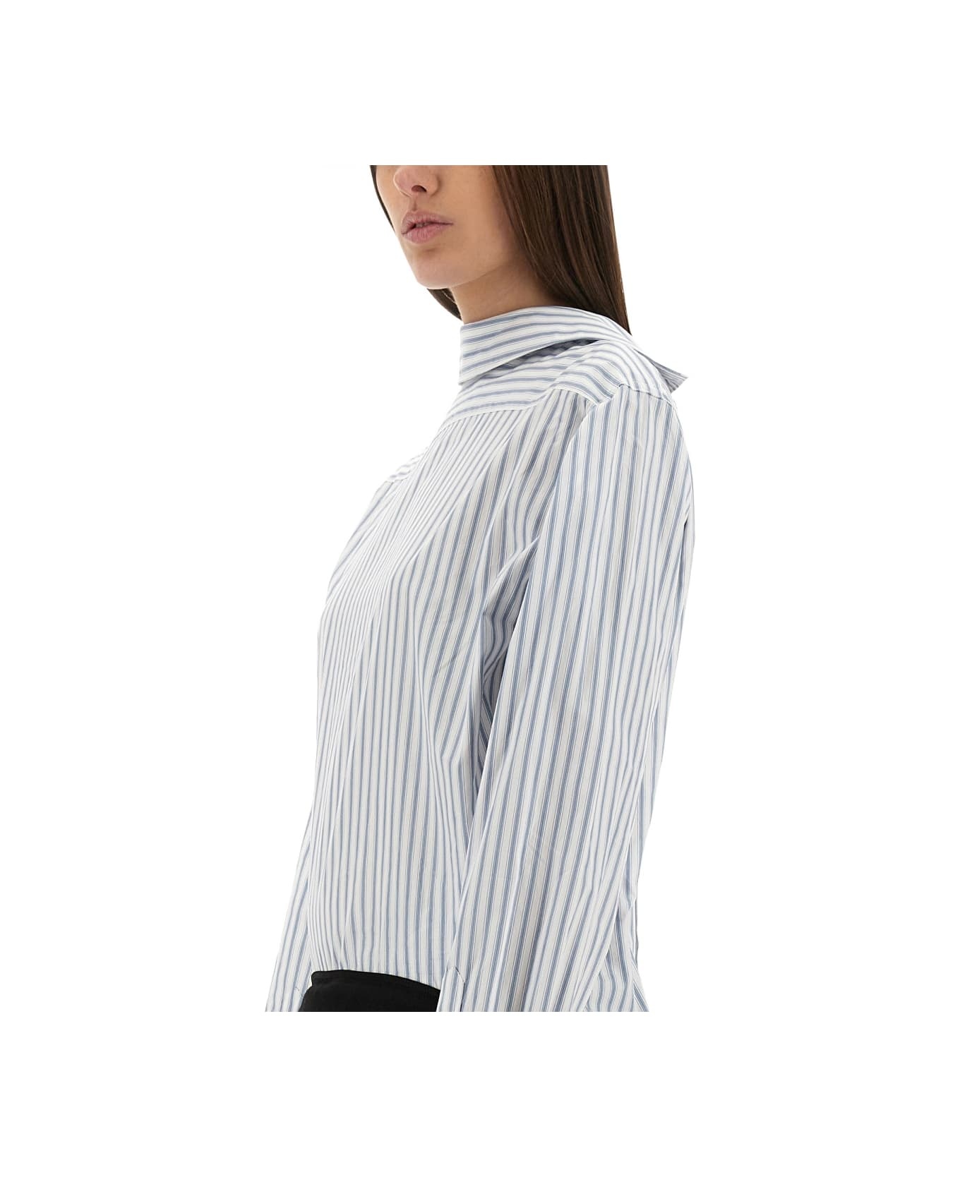Inverted Striped Dress-shirt - 4