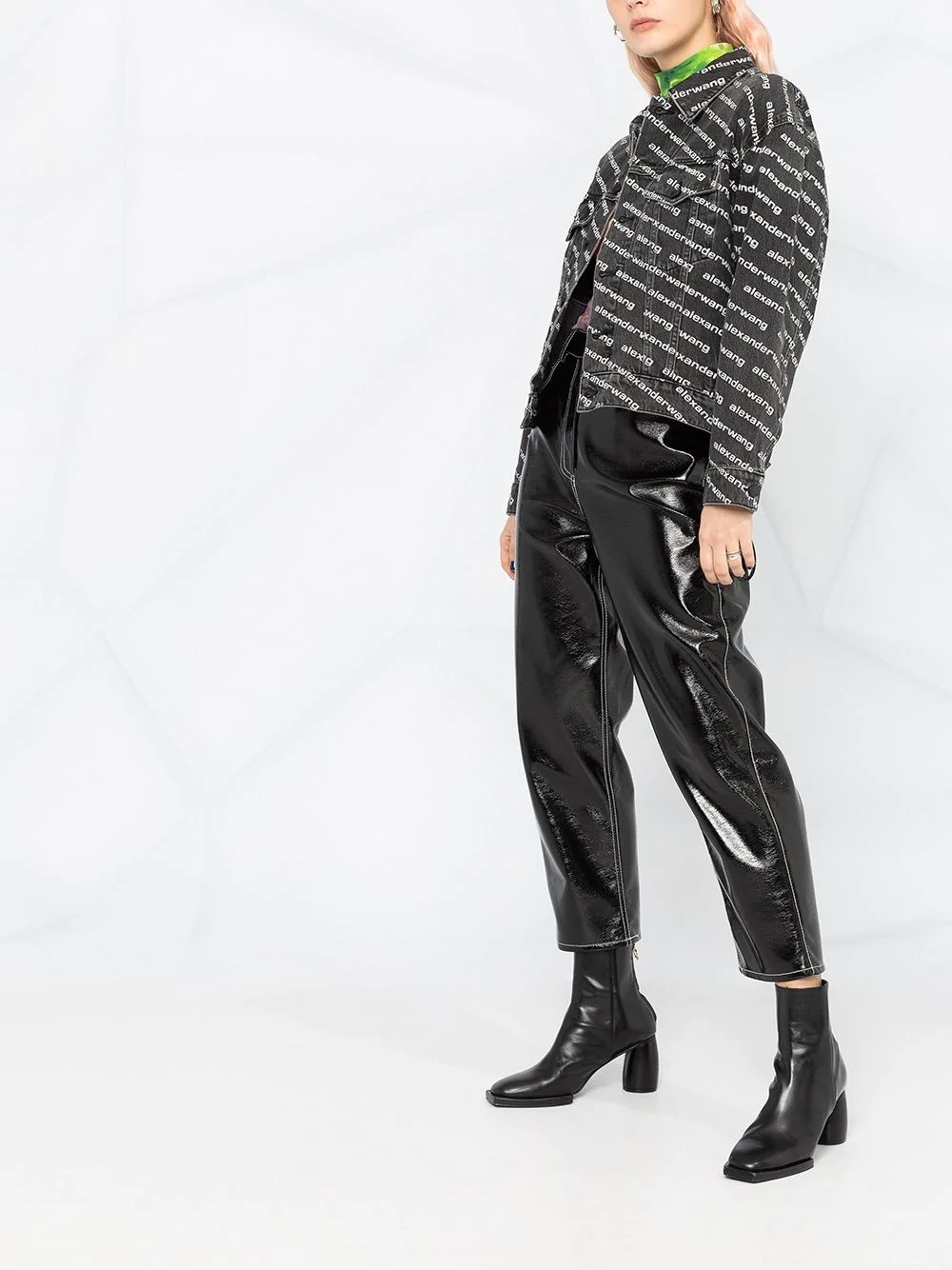 all-over logo-print jacket - 4