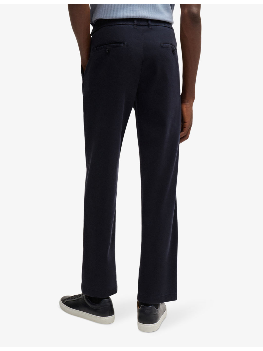 Tapered-leg tapered-fit stretch-woven trousers - 4