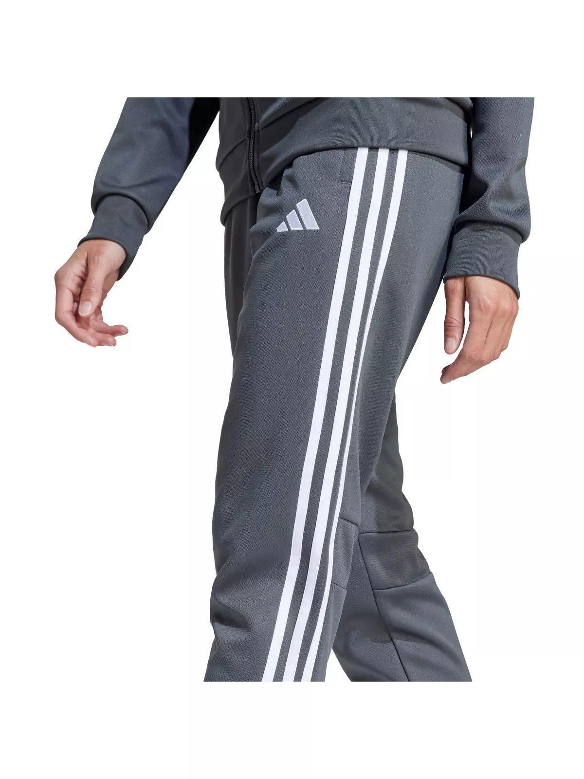 Women's Tiro 25 Essentials Training Tracksuit Bottoms -Grey/White - 4
