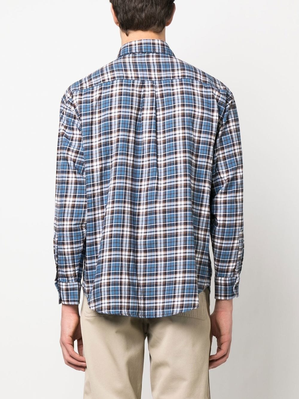 plaid-check print shirt - 4