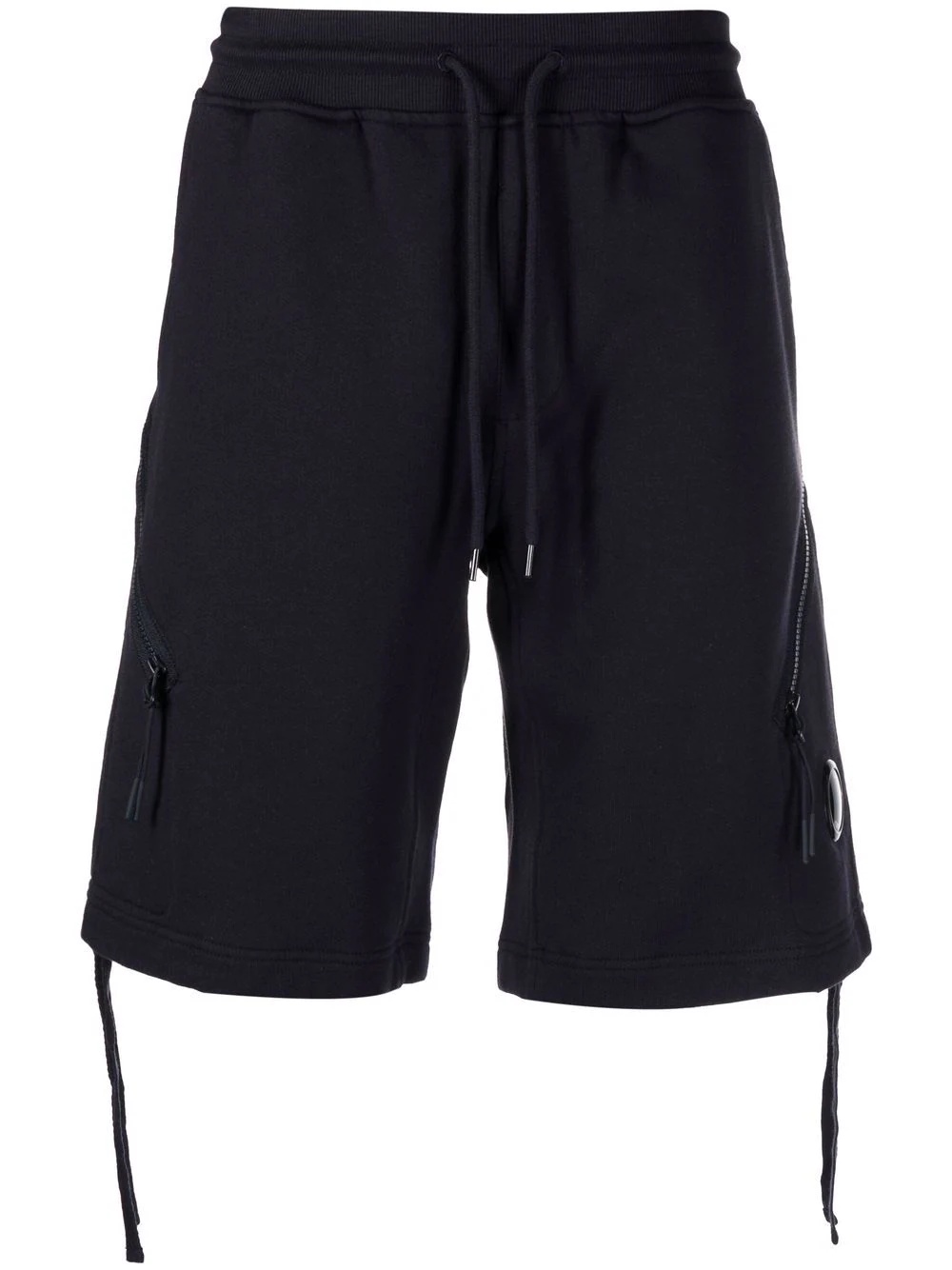 zip-pocket track shorts - 1