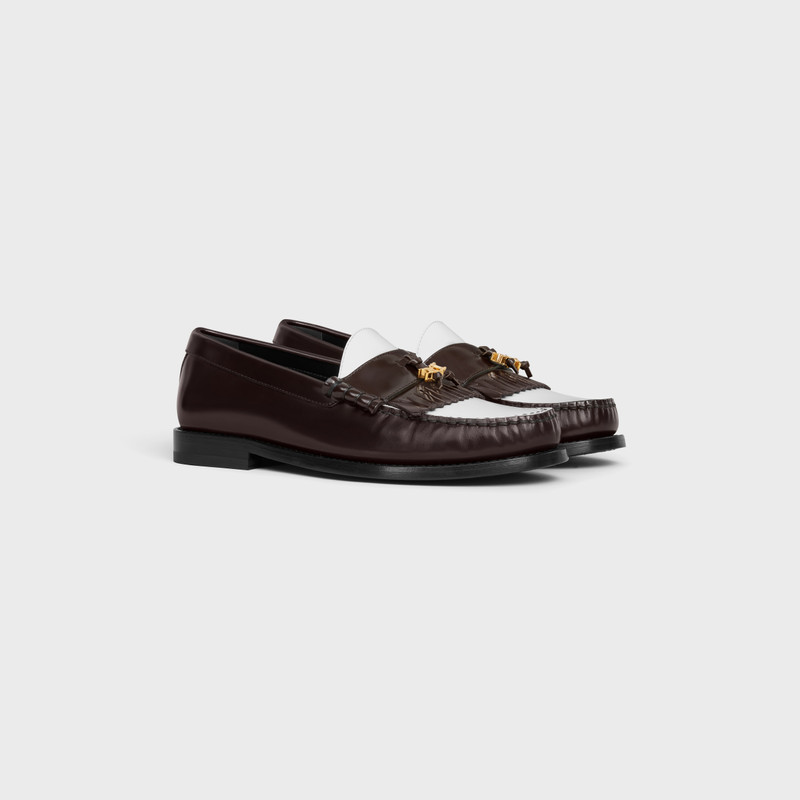 CELINE CELINE LUCO LOAFER WITH TRIOMPHE TASSELS in POLISHED BULLSKIN outlook