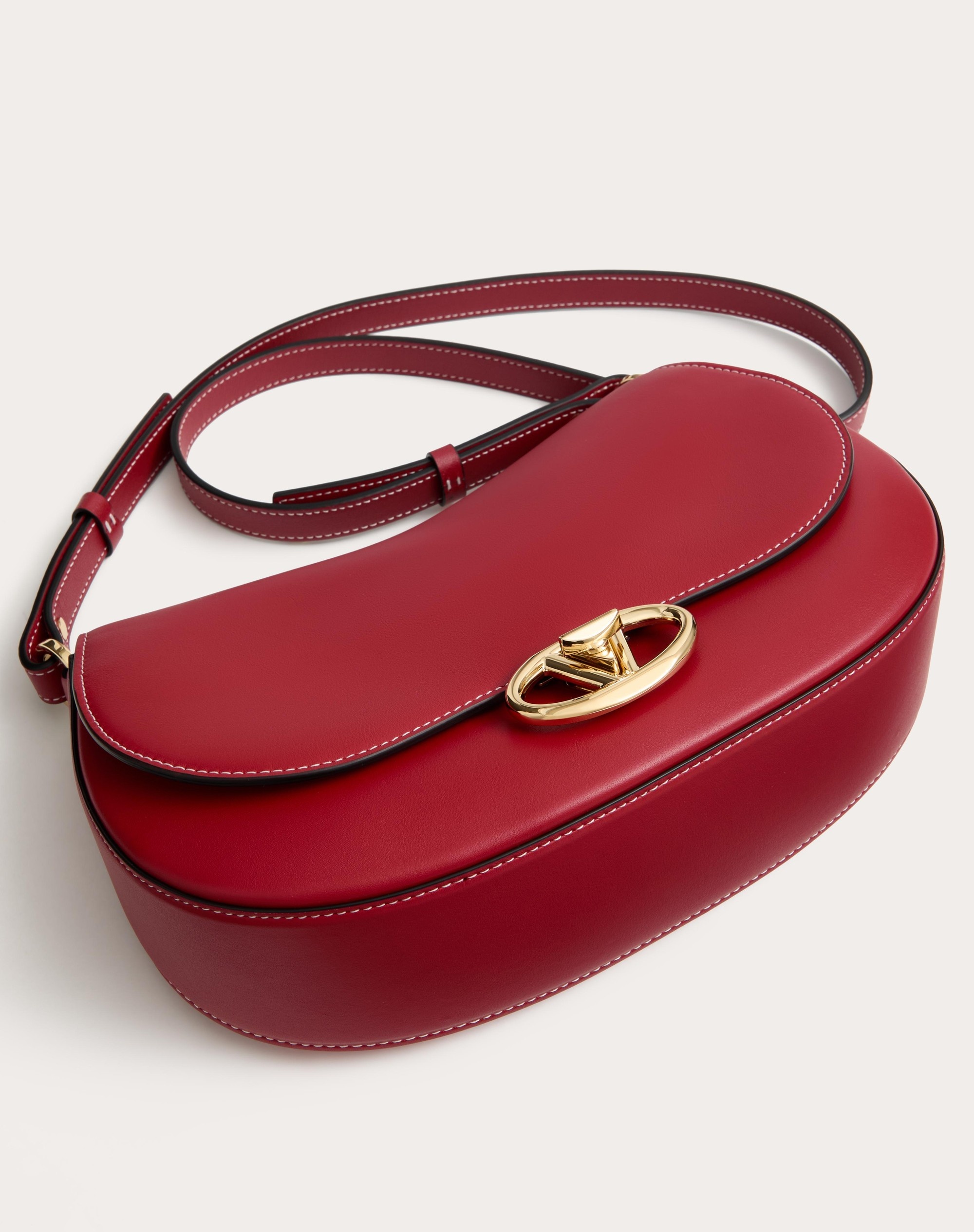 SMALL VALENTINO GARAVANI OHVAL SHOULDER BAG IN NAPPA CALFSKIN - 5
