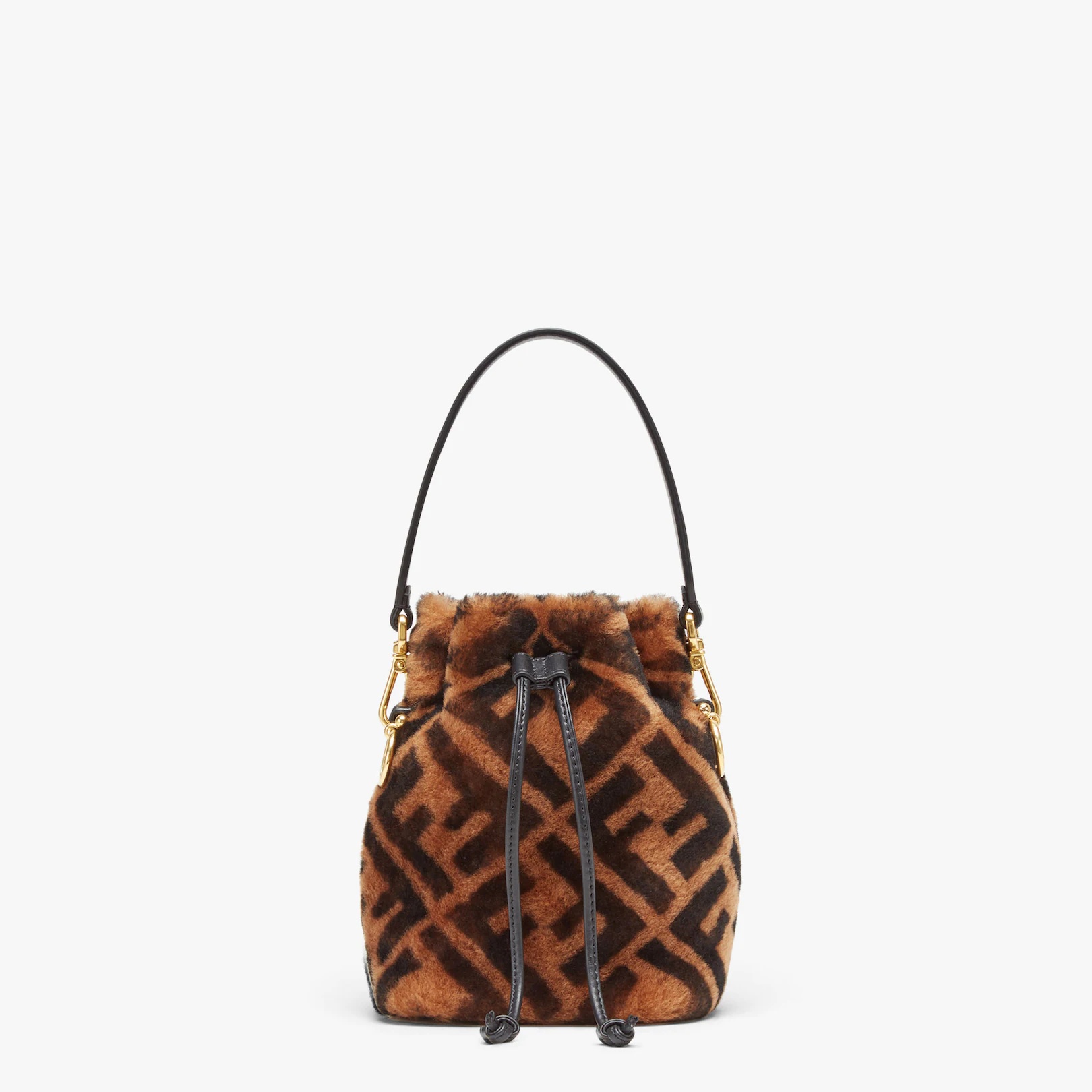 Mini-bag in brown sheepskin - 1