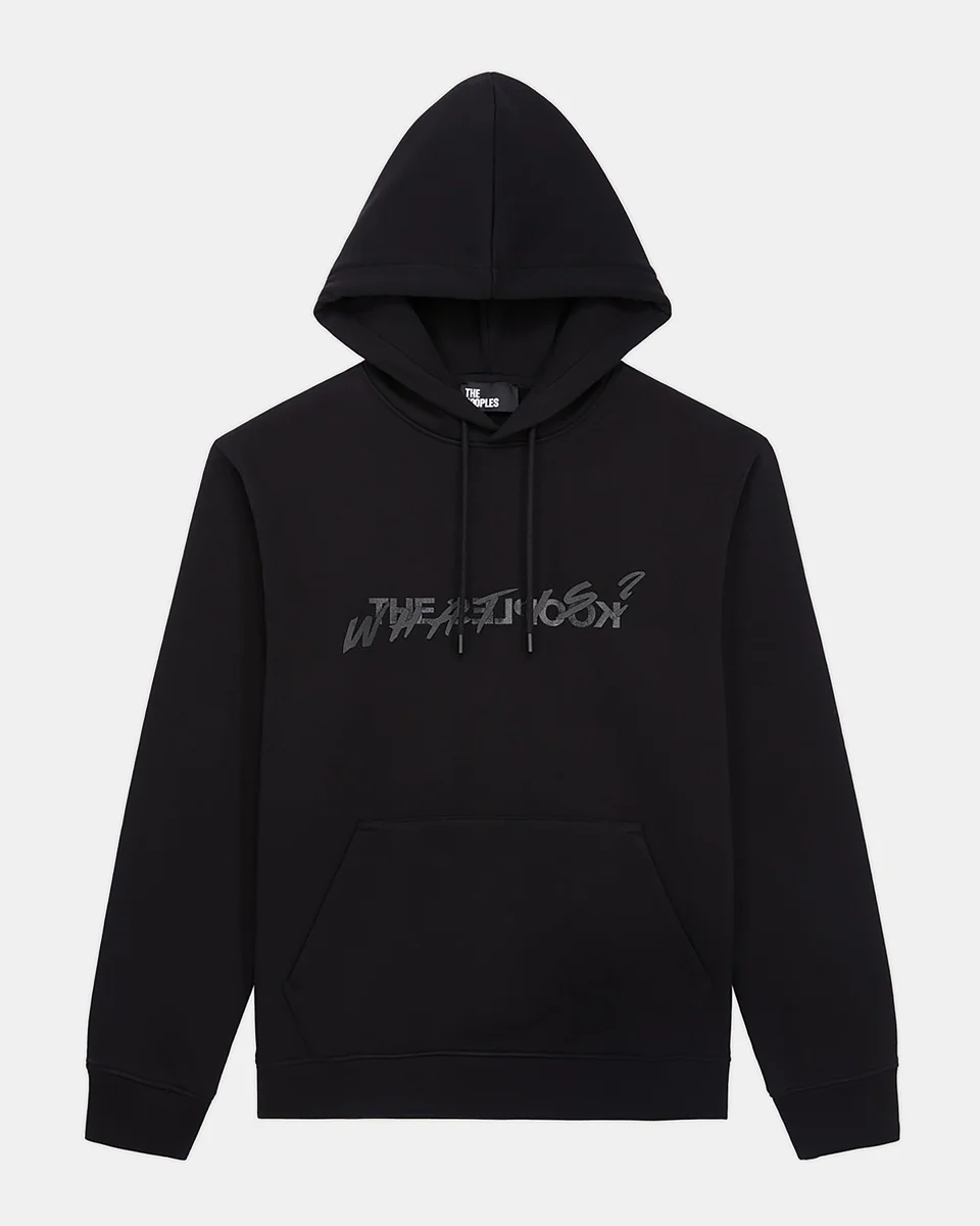 MEN'S BLACK WHAT IS HOODIE - 1