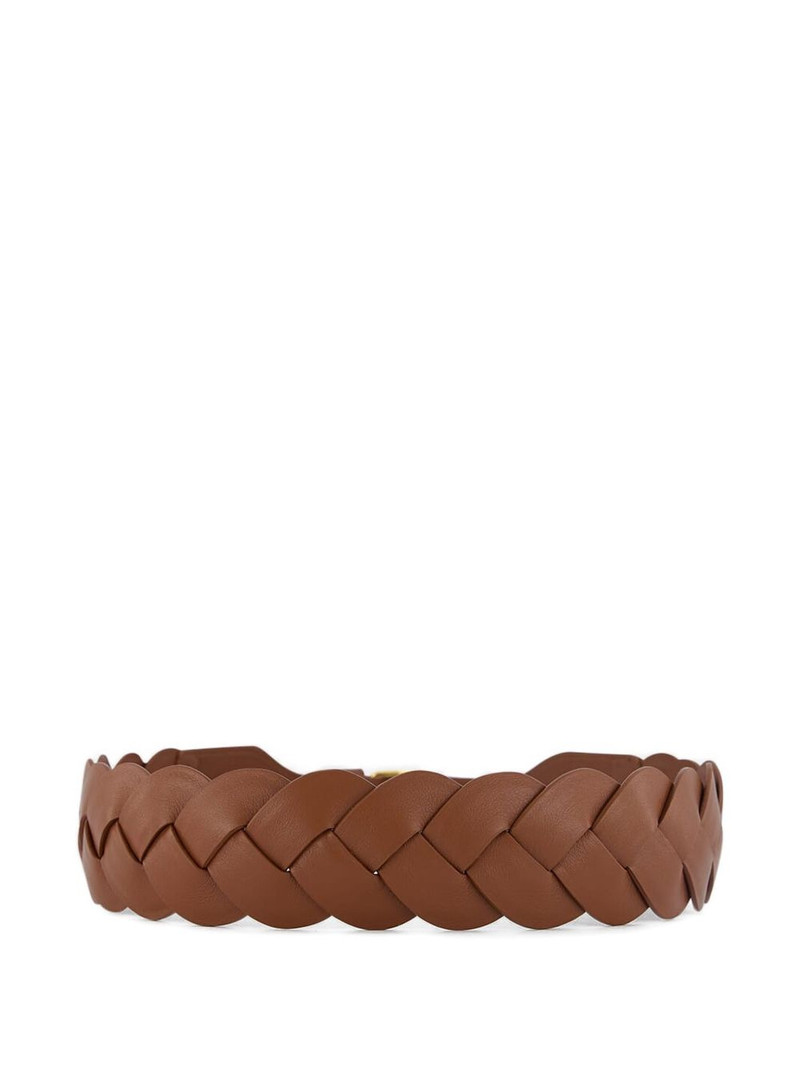 Altuzarra braided leather square-buckle belt outlook