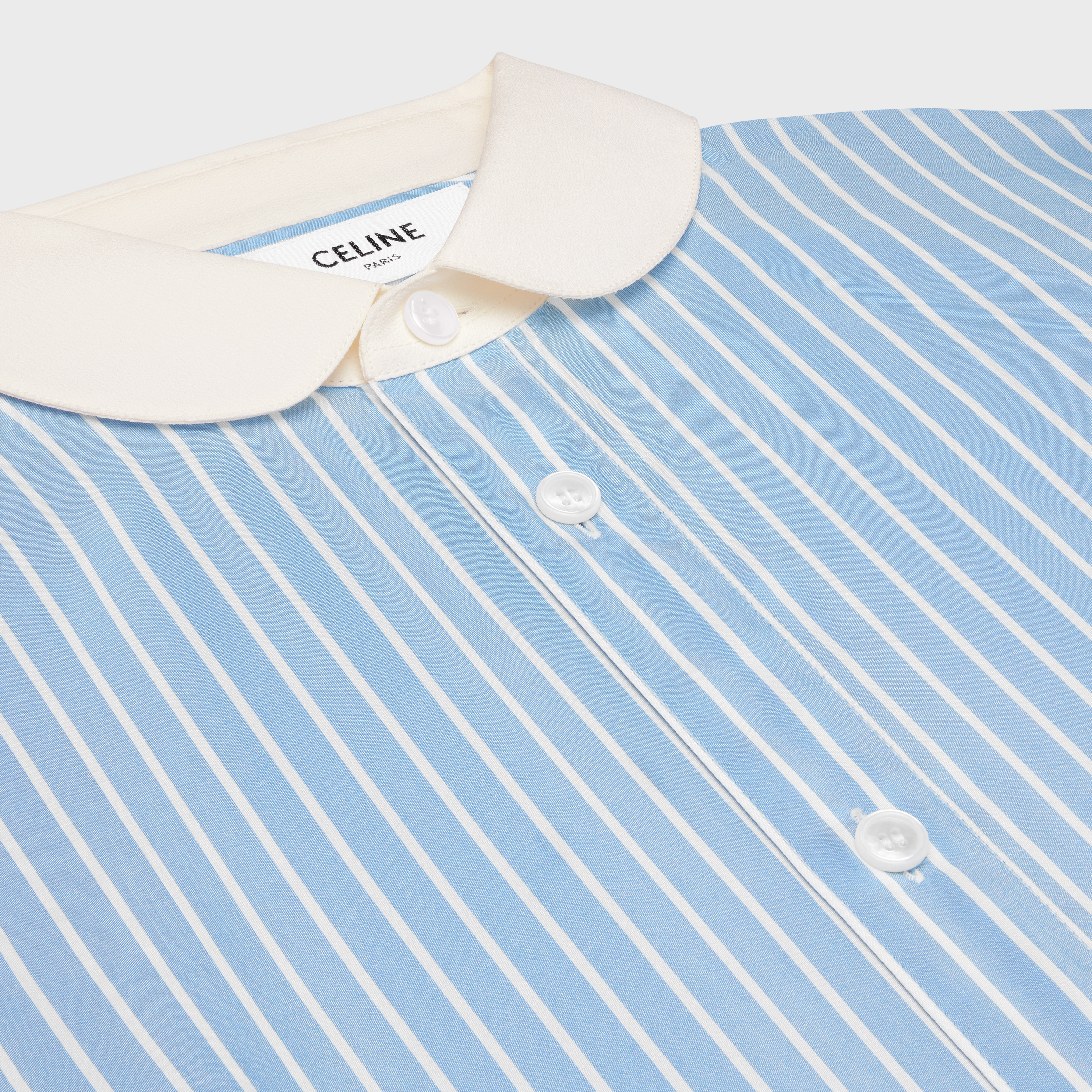 CELINE romy shirt in striped silk