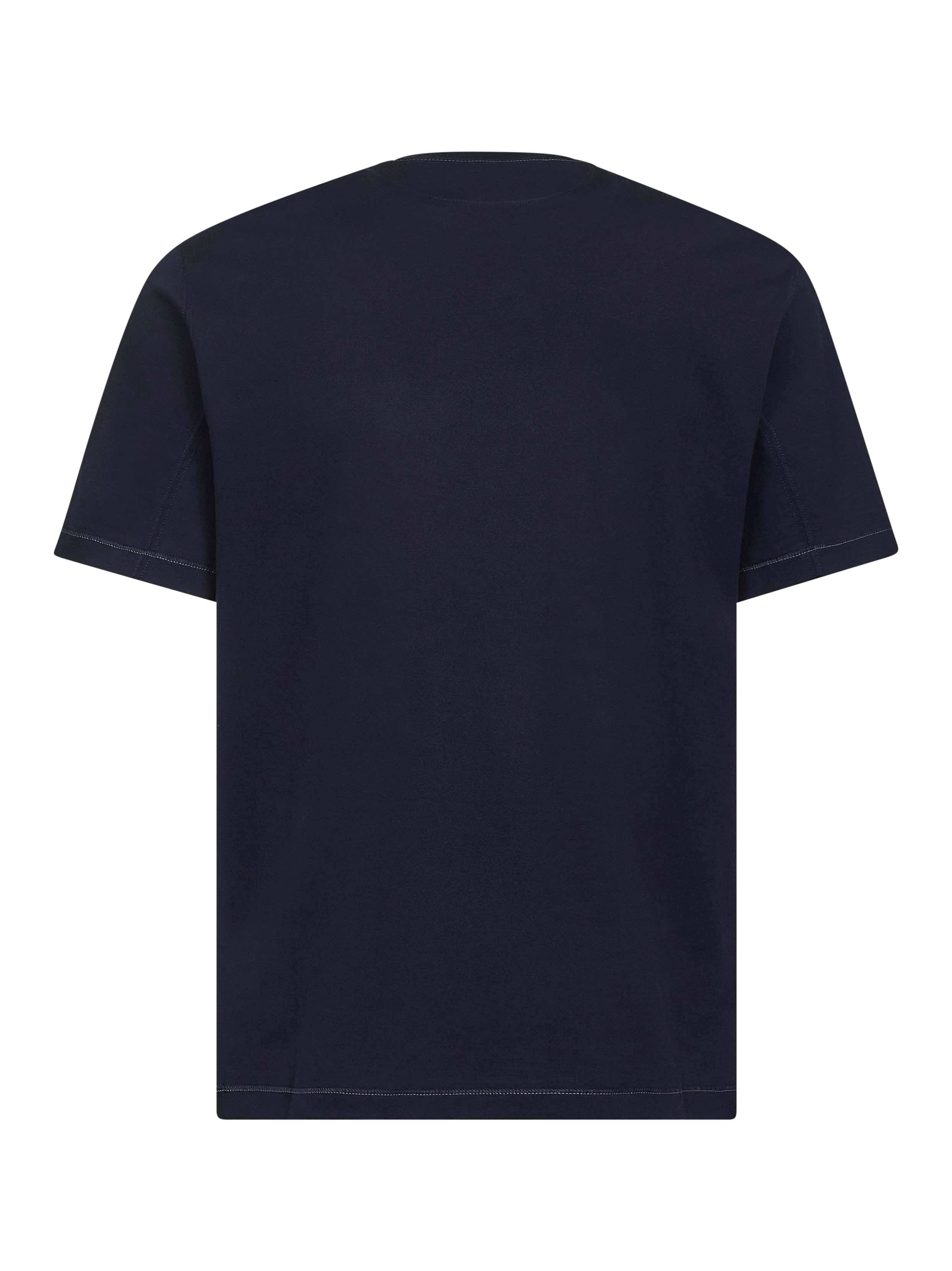 Blue Solomeo crest crewneck T-shirt - 2