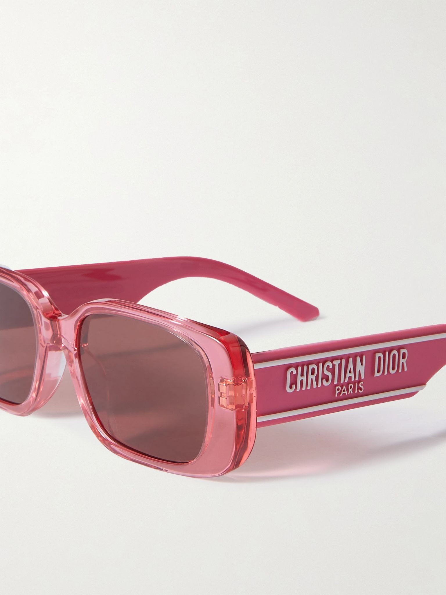Wildior S2U rectangular-frame acetate sunglasses Pink - 4