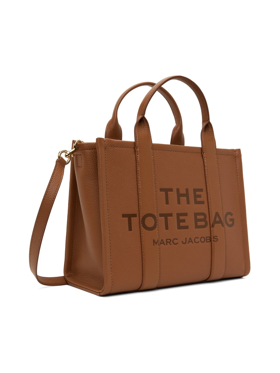 Brown 'The Leather Medium Tote Bag' Tote - 2