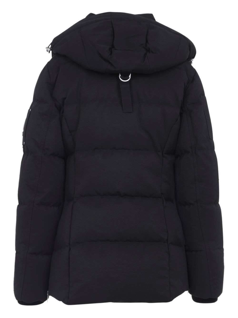 quilted-design hooded jacket - 2