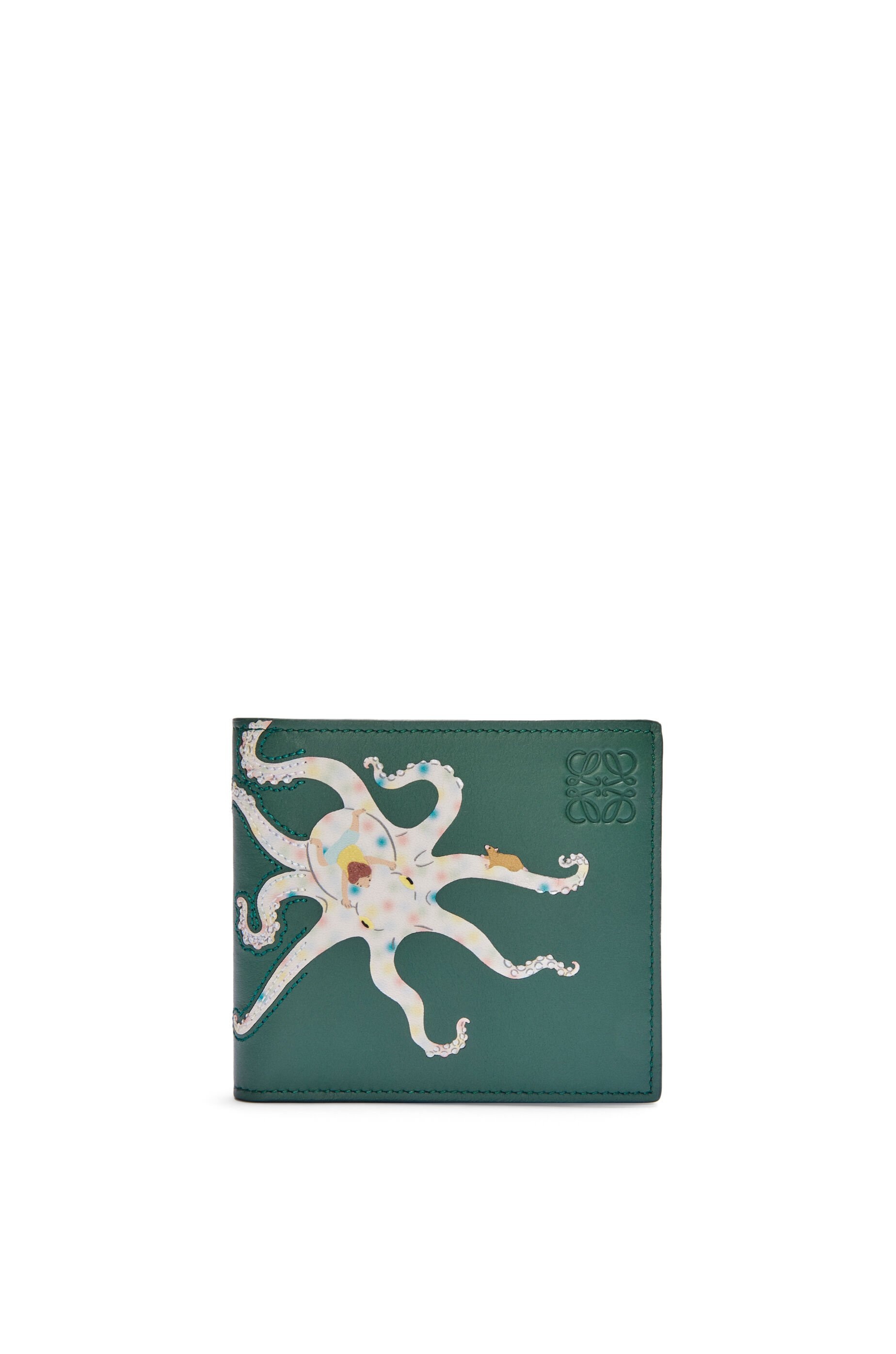 Octopus bifold coin wallet in nappa calfskin - 1