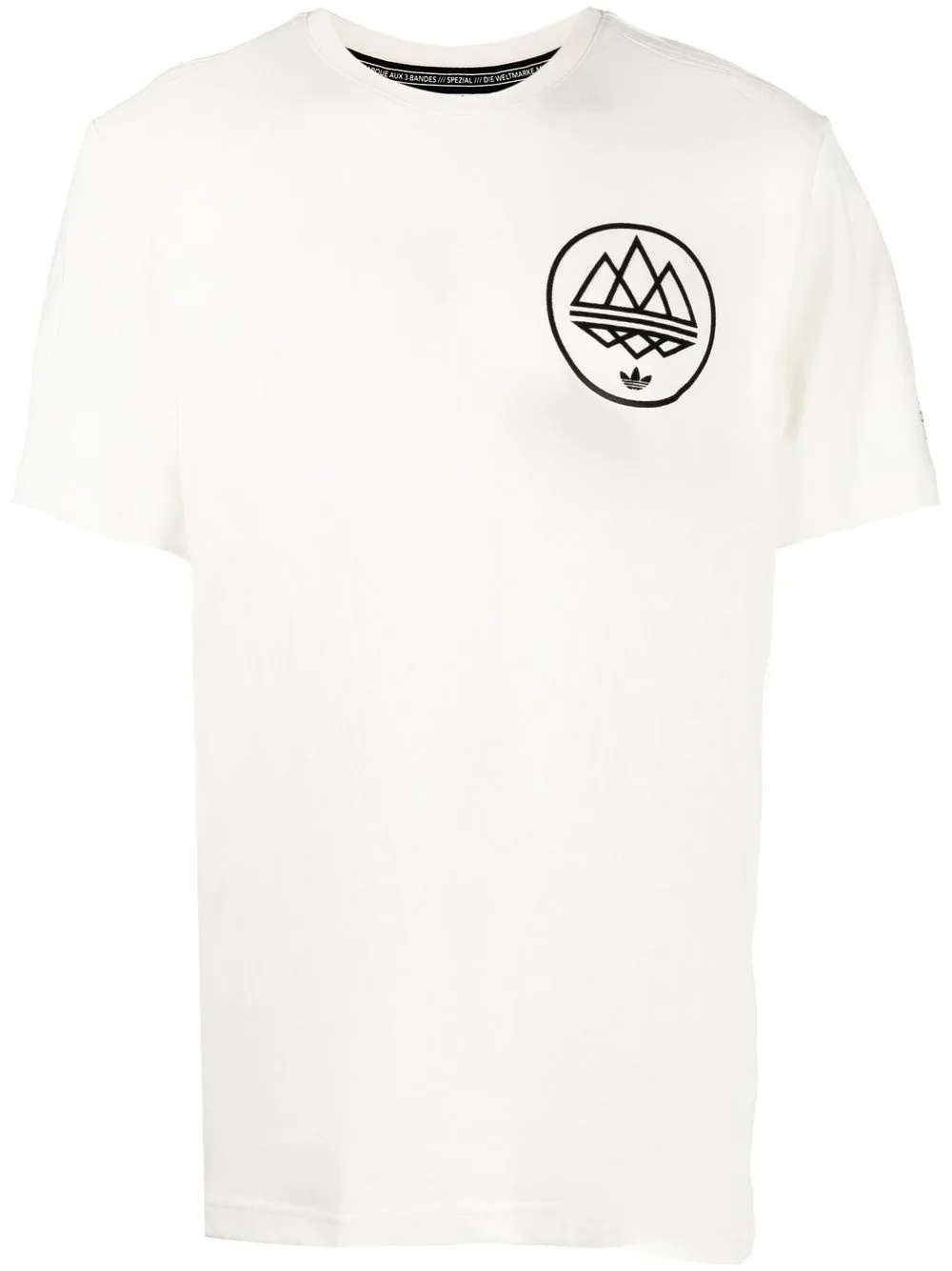 logo-print cotton-blend T-shirt - 1