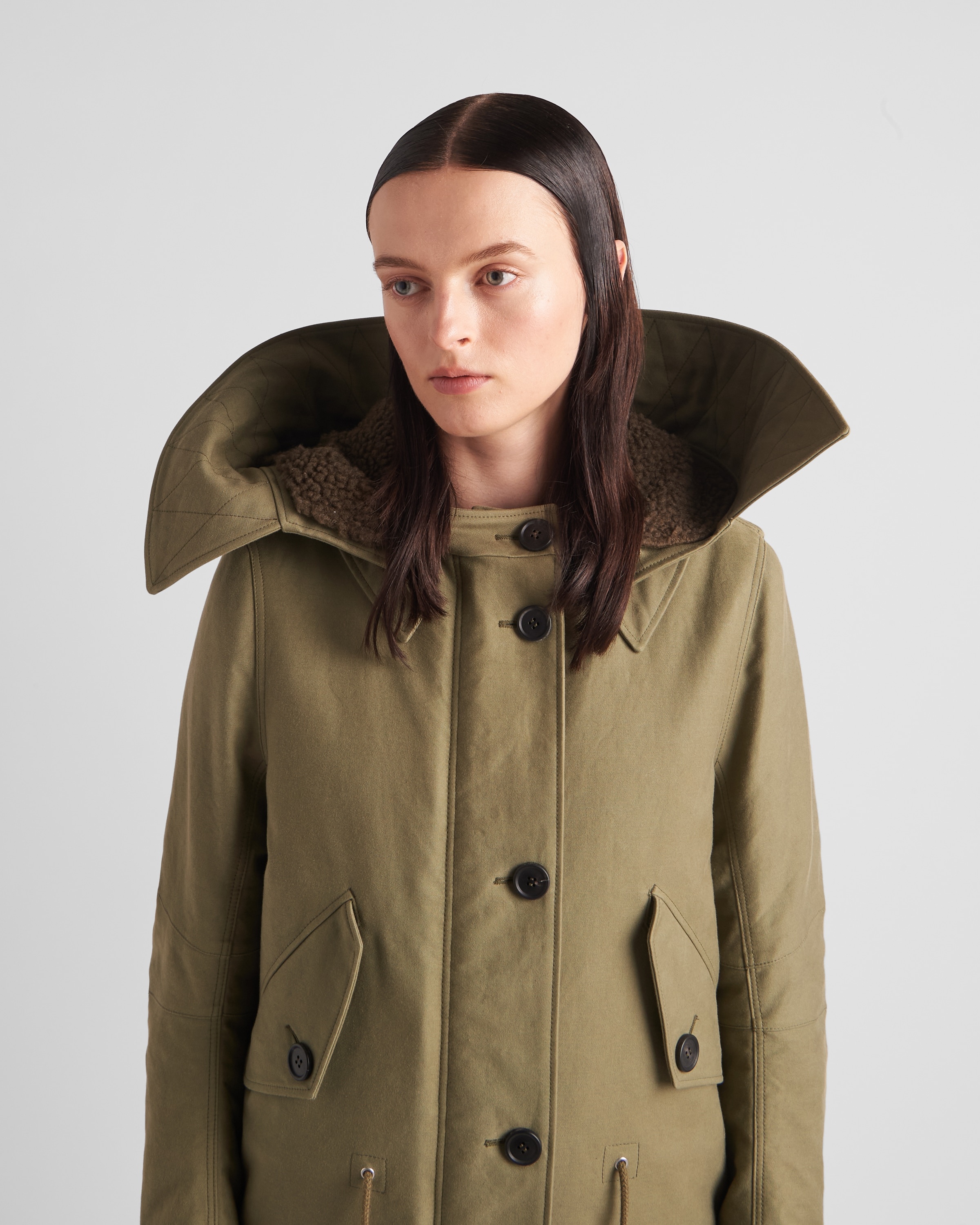 Satin cotton coat - 4