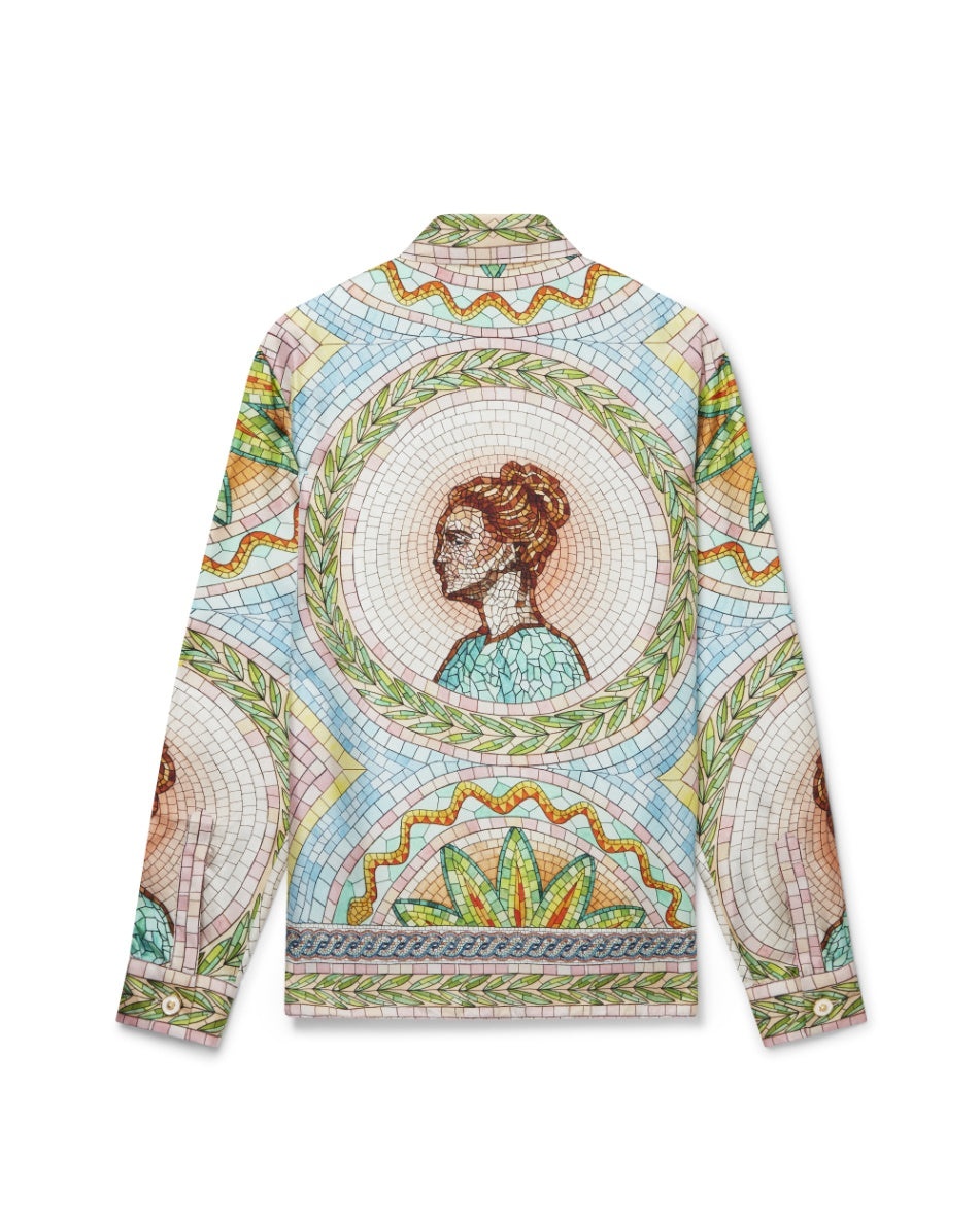 Mosaics Grecques Silk Twill Shirt - 2