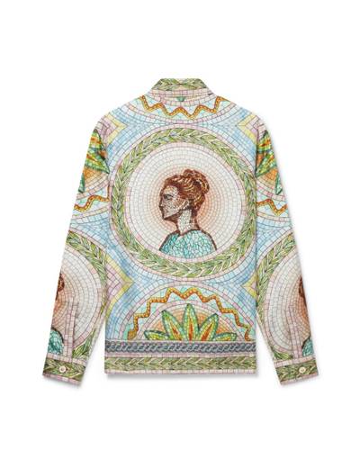 CASABLANCA Mosaics Grecques Silk Twill Shirt outlook