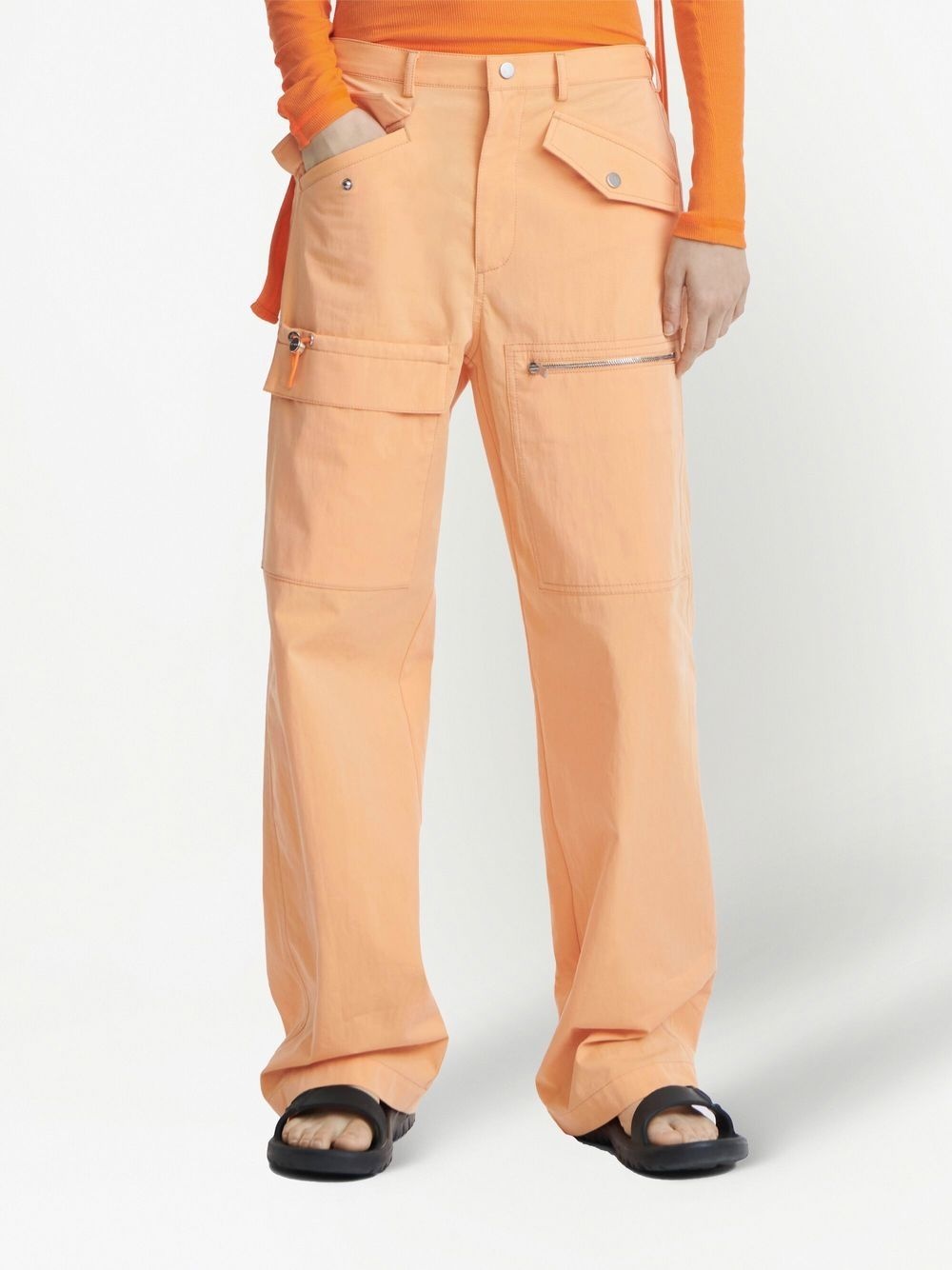 multi-pocket slouched trousers - 5