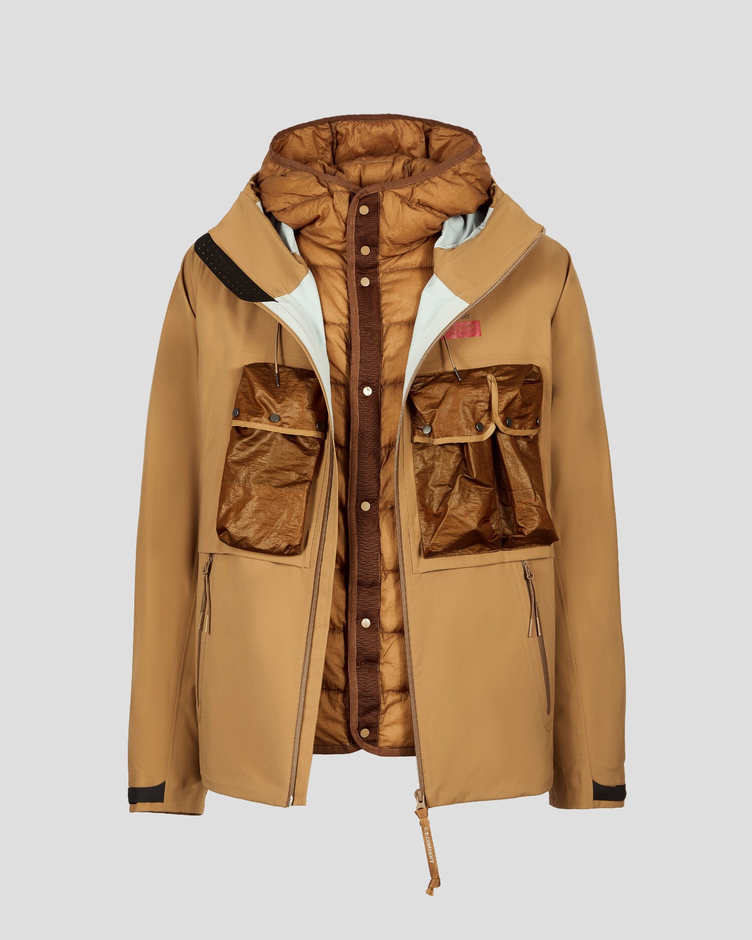 C.P. Company Gore-Tex 3L Infinium Mixed Down Jacket | REVERSIBLE